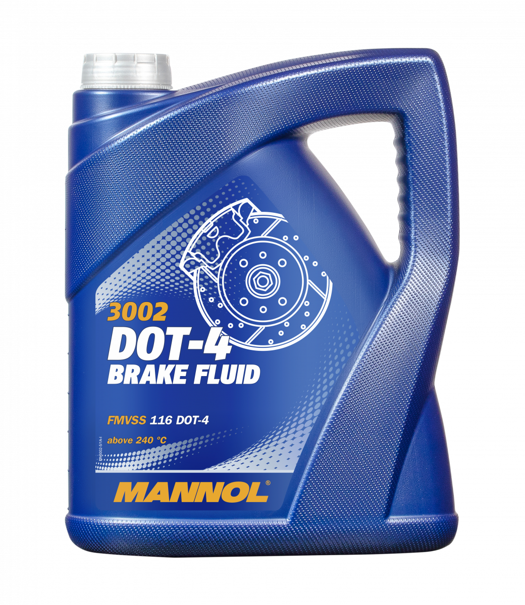 Mannol 3002 Bremsflüssigkeit  DOT-4 Brake Fluid 5 Liter