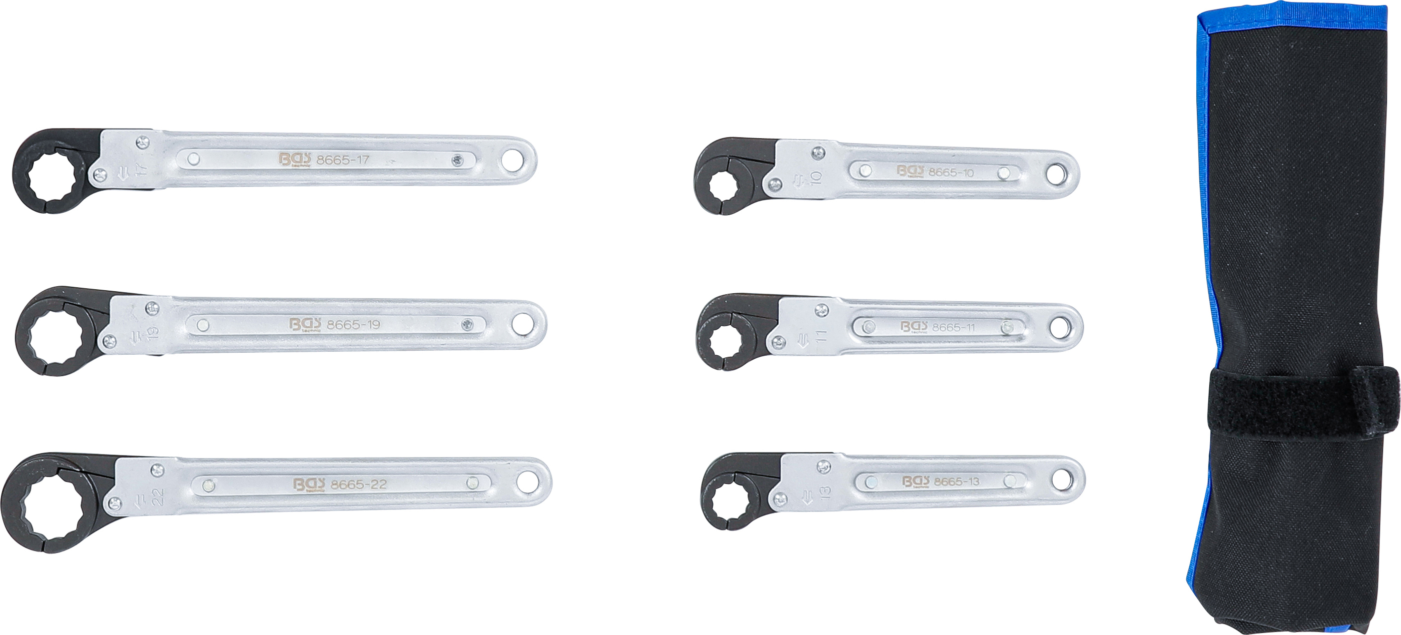 BGS Leitungs-Ratschenschlüssel-Satz | 6-tlg.