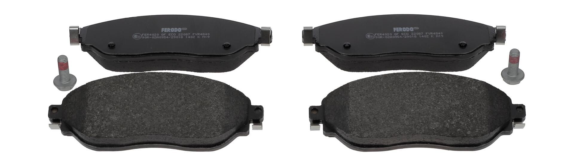 Bremsbelagsatz, Scheibenbremse