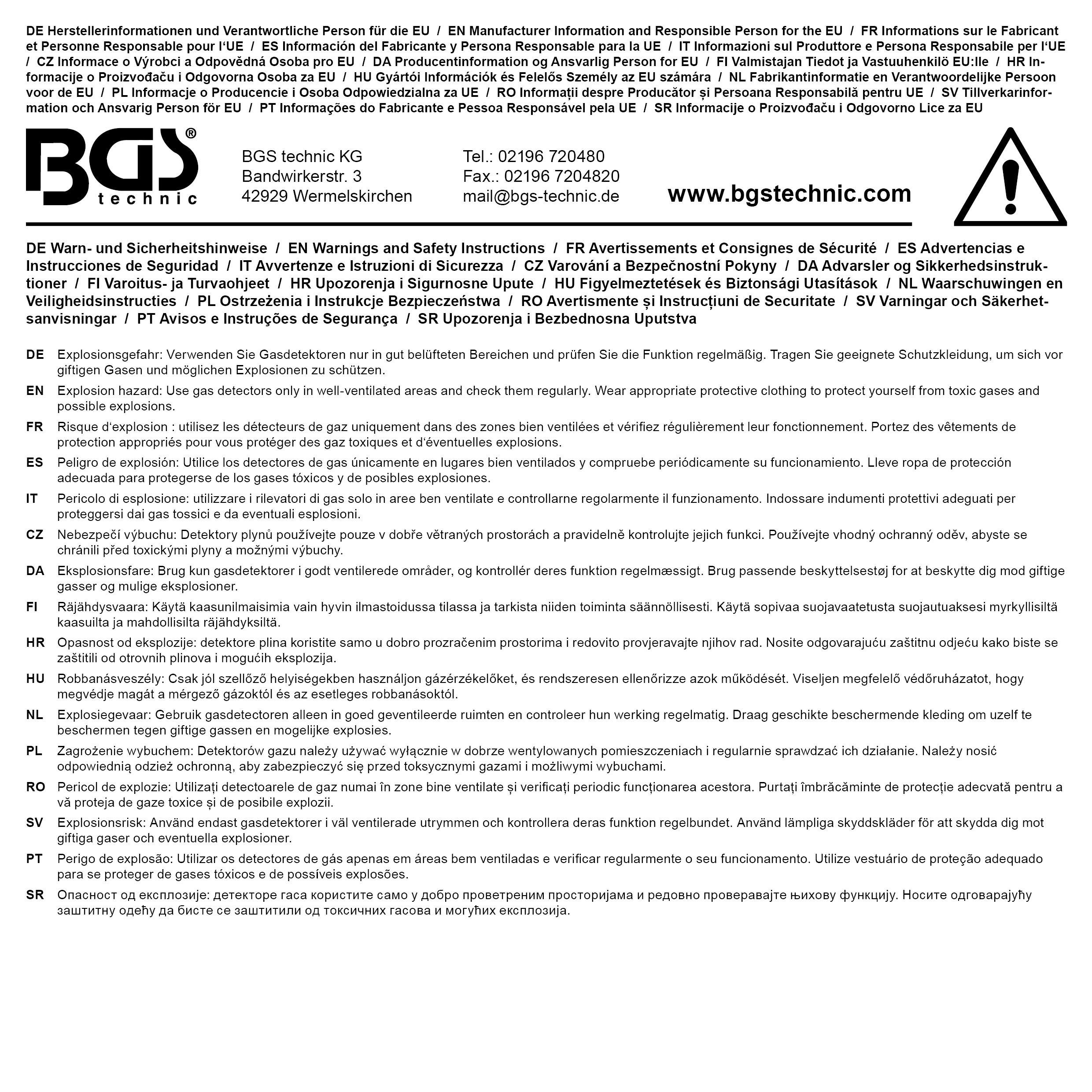 BGS Gasdetektor
