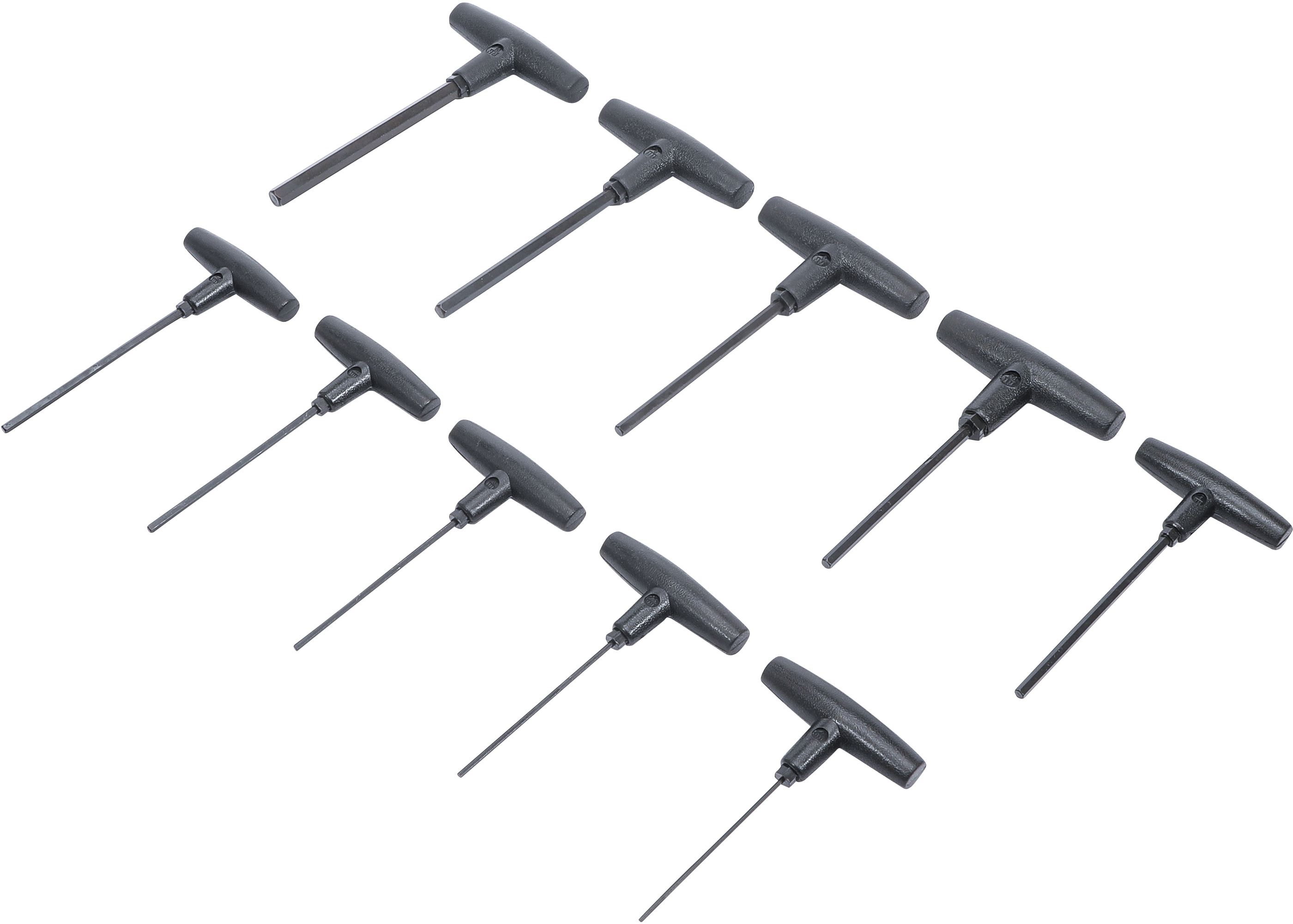 BGS Schraubendreher-Satz mit T-Griff | Innensechskant 2 - 10 mm | 10-tlg.