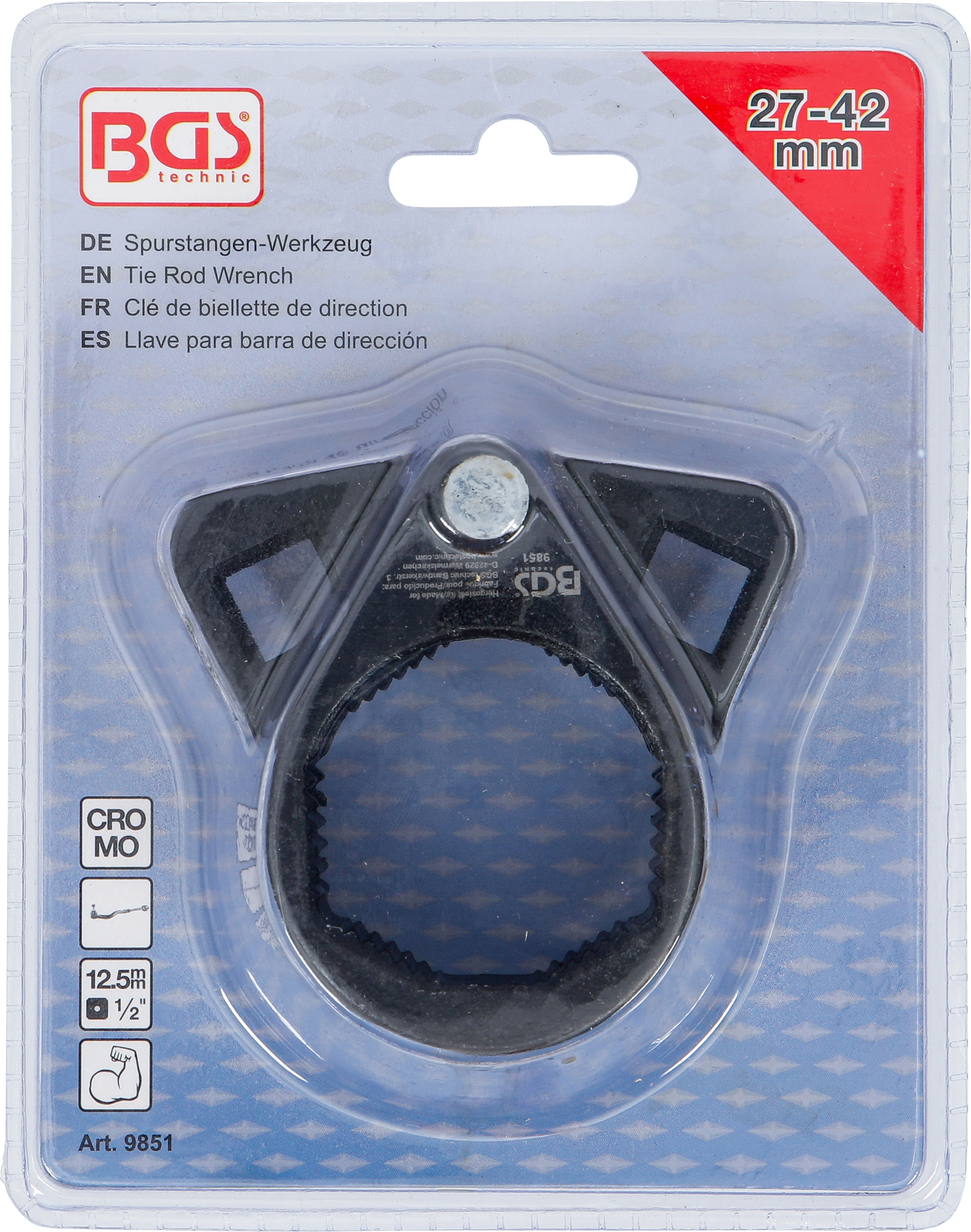 BGS Spurstangen-Werkzeug | Antrieb Innenvierkant 12,5 mm (1/2") | 27 - 42 mm