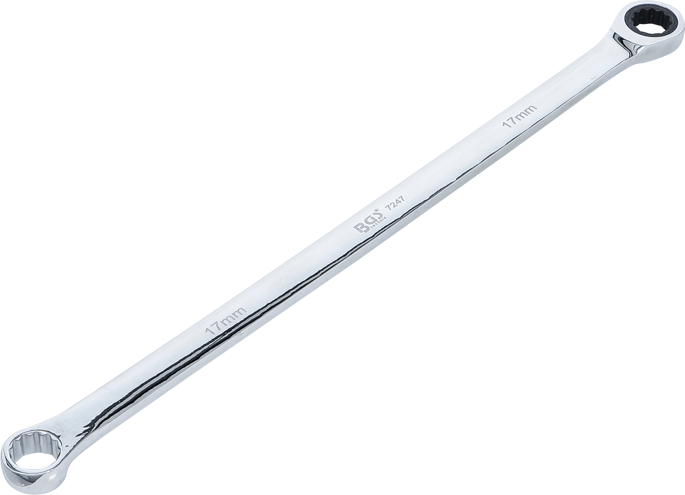 BGS Ratschenring- und Ringschlüssel | extra lang | SW 17 mm