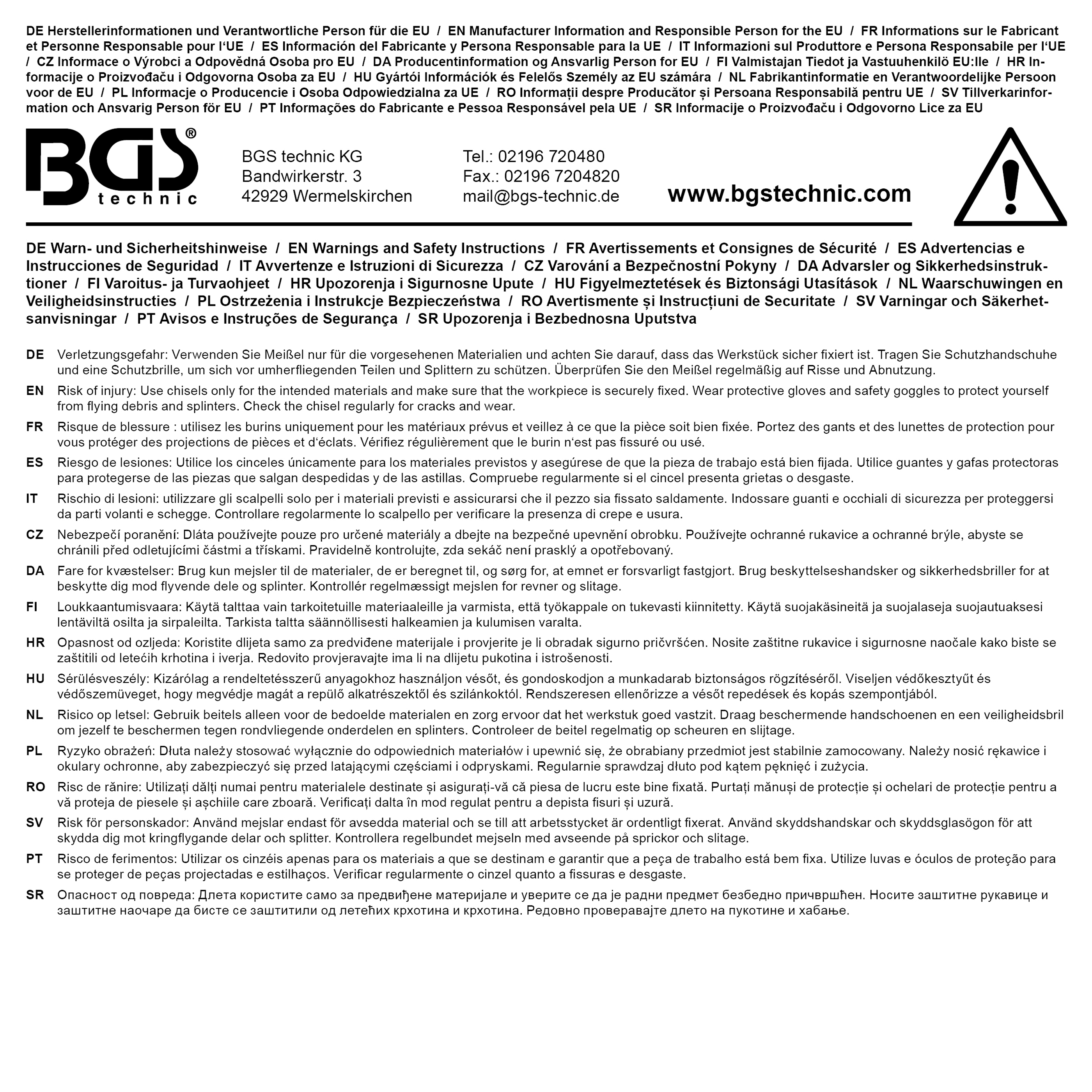 BGS Meißel- und Durchschläger-Satz | 28-tlg.