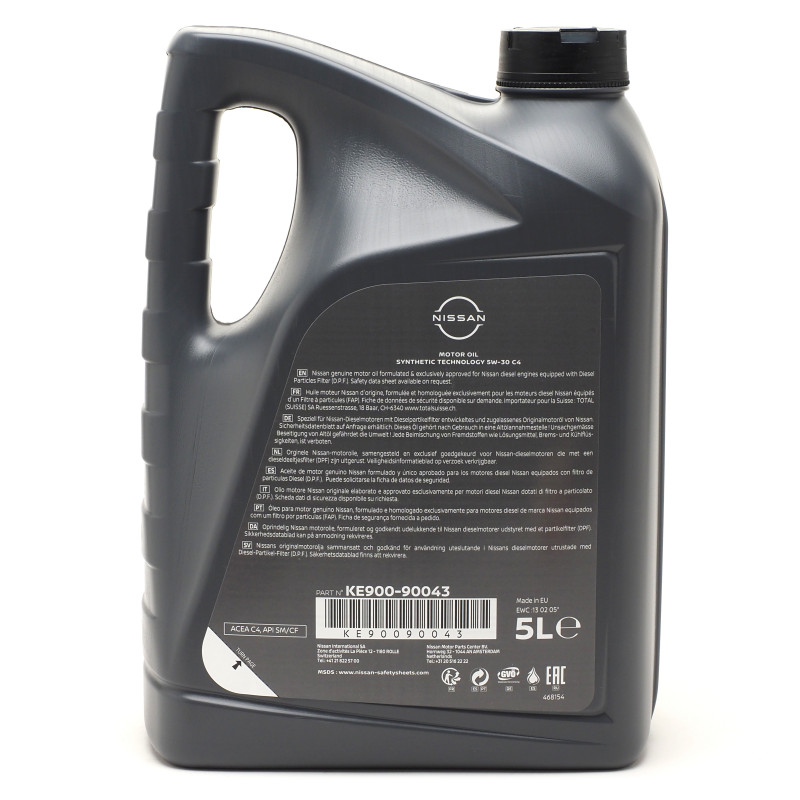 5W-30 Original Nissan C4 DPF KE900-90043 Motoröl 5 Liter