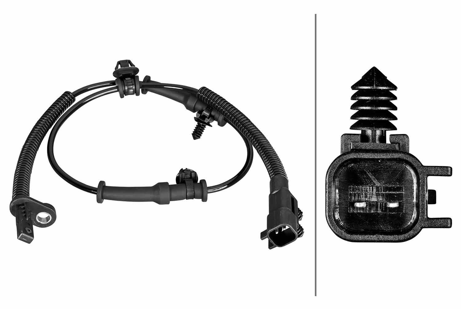 Sensor, Raddrehzahl “HELLA Hinterachse , 775 mm, 2 -polig”