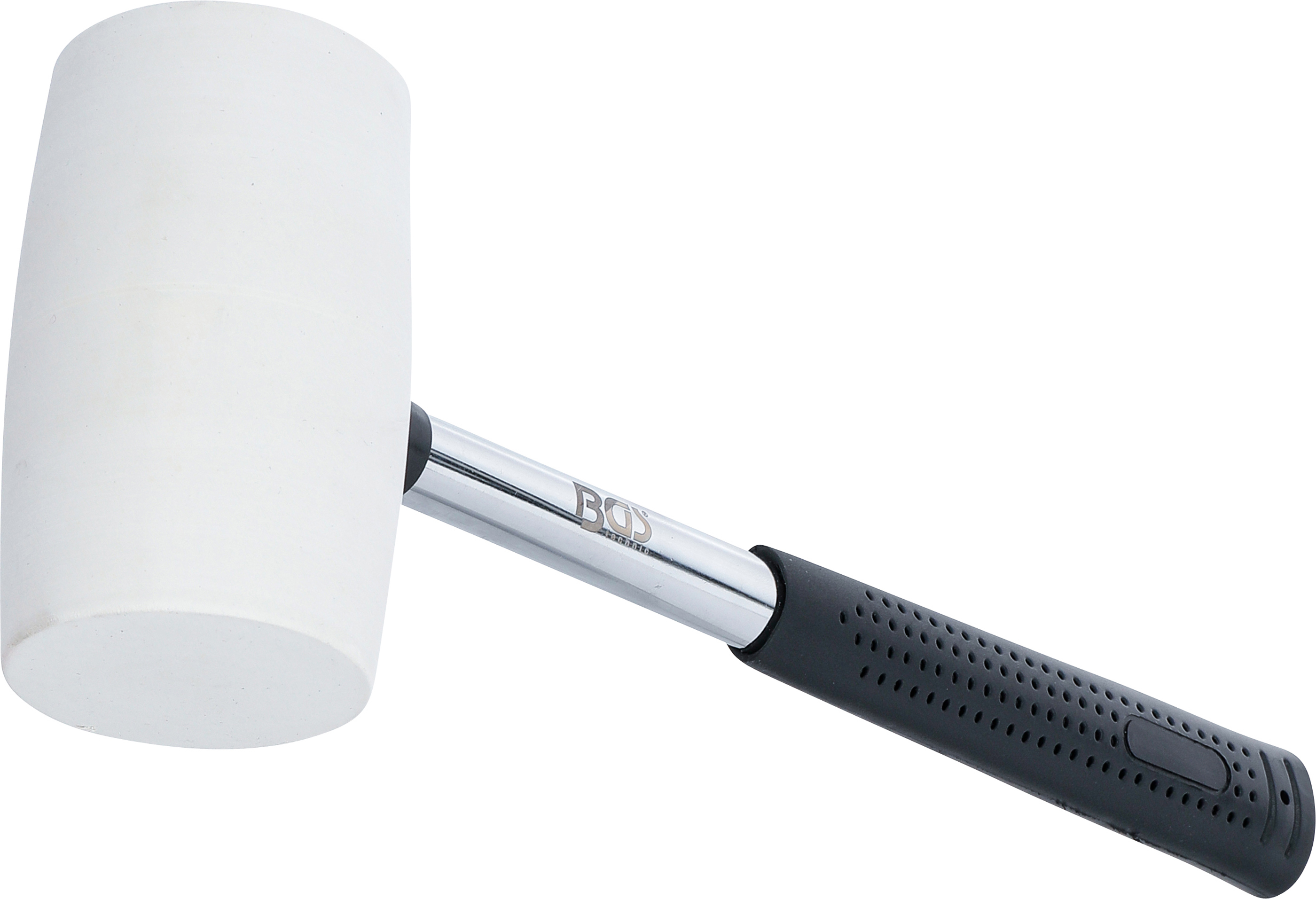 BGS Gummihammer | Metall-Stiel | weißer Kopf | Ø 64 mm | 750 g