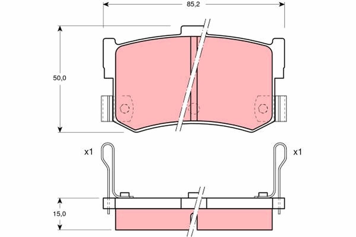Bremsbelagsatz, Scheibenbremse