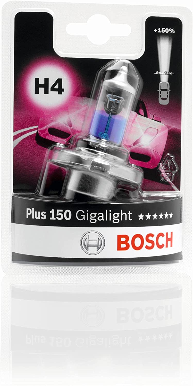 Bosch H4 Gigalight Plus 150% 1 987 301 136 P43T 12V 60/55W Autolampe Halogen Scheinwerfer