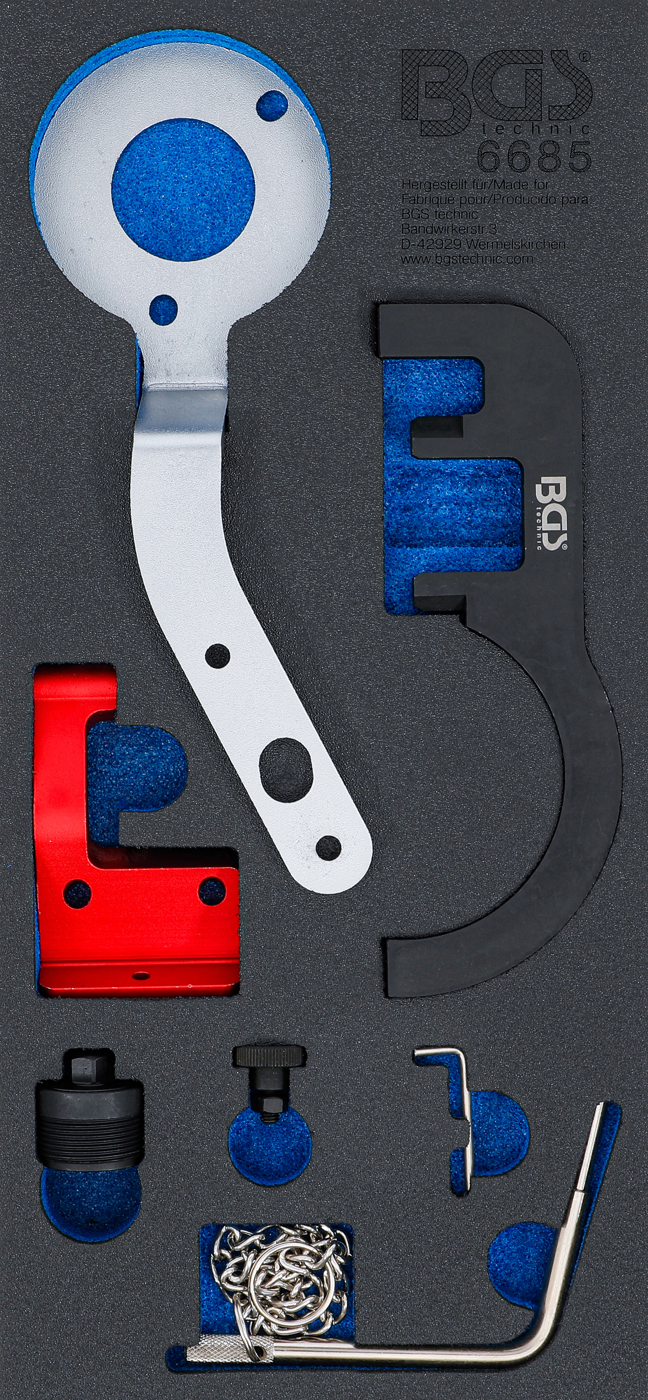 BGS Werkstattwageneinlage 1/3: Motor-Einstellwerkzeug-Satz | für BMW, MINI 1.5, 2.0 Diesel