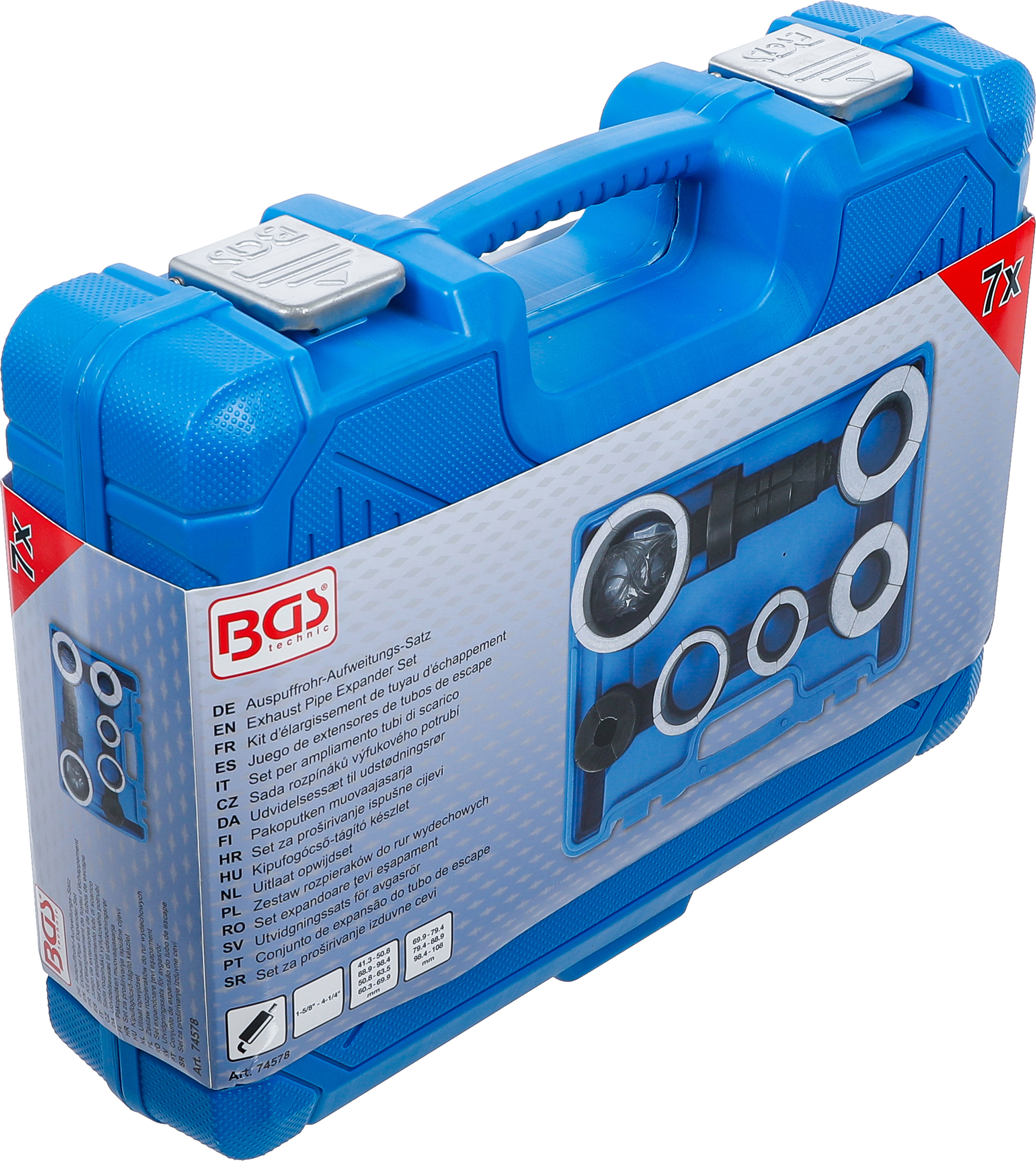 BGS Auspuffrohr-Aufweitungs-Satz | 7-tlg.