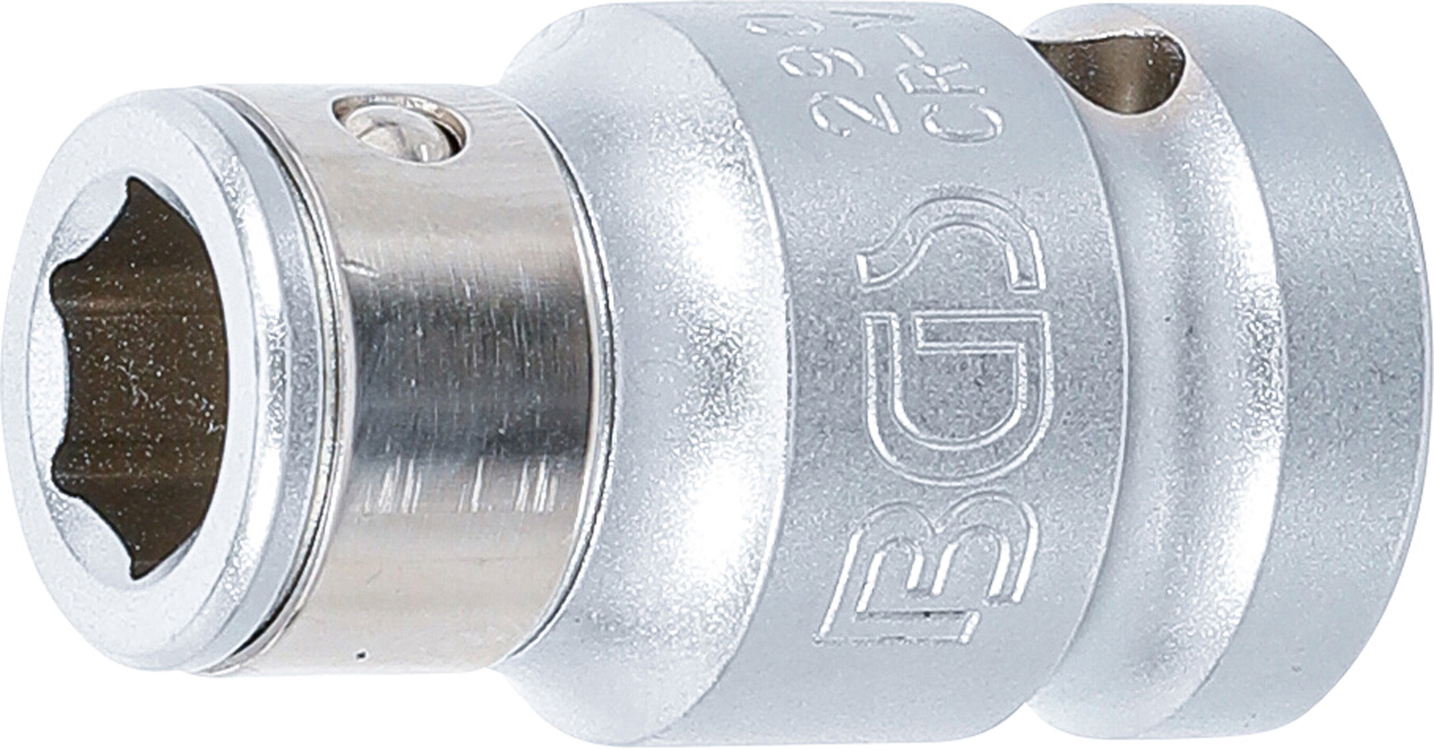 BGS Bit-Adapter mit Haltekugel | Innenvierkant 12,5 mm (1/2") | Innensechskant 10 mm (3/8")
