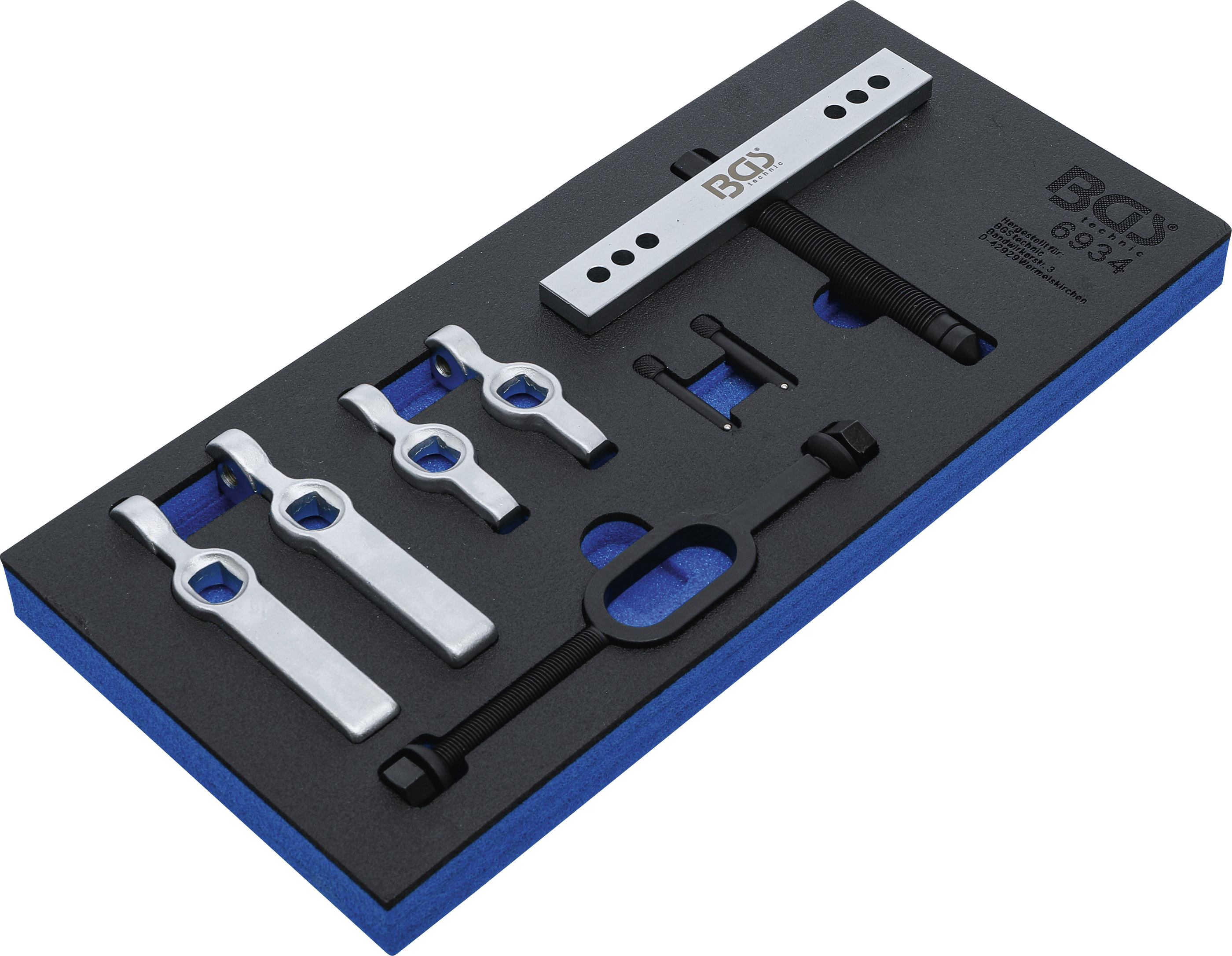 BGS Klimaanlagen-Riemenscheiben- & Kupplungs-Abzieher-Satz | 9-tlg.