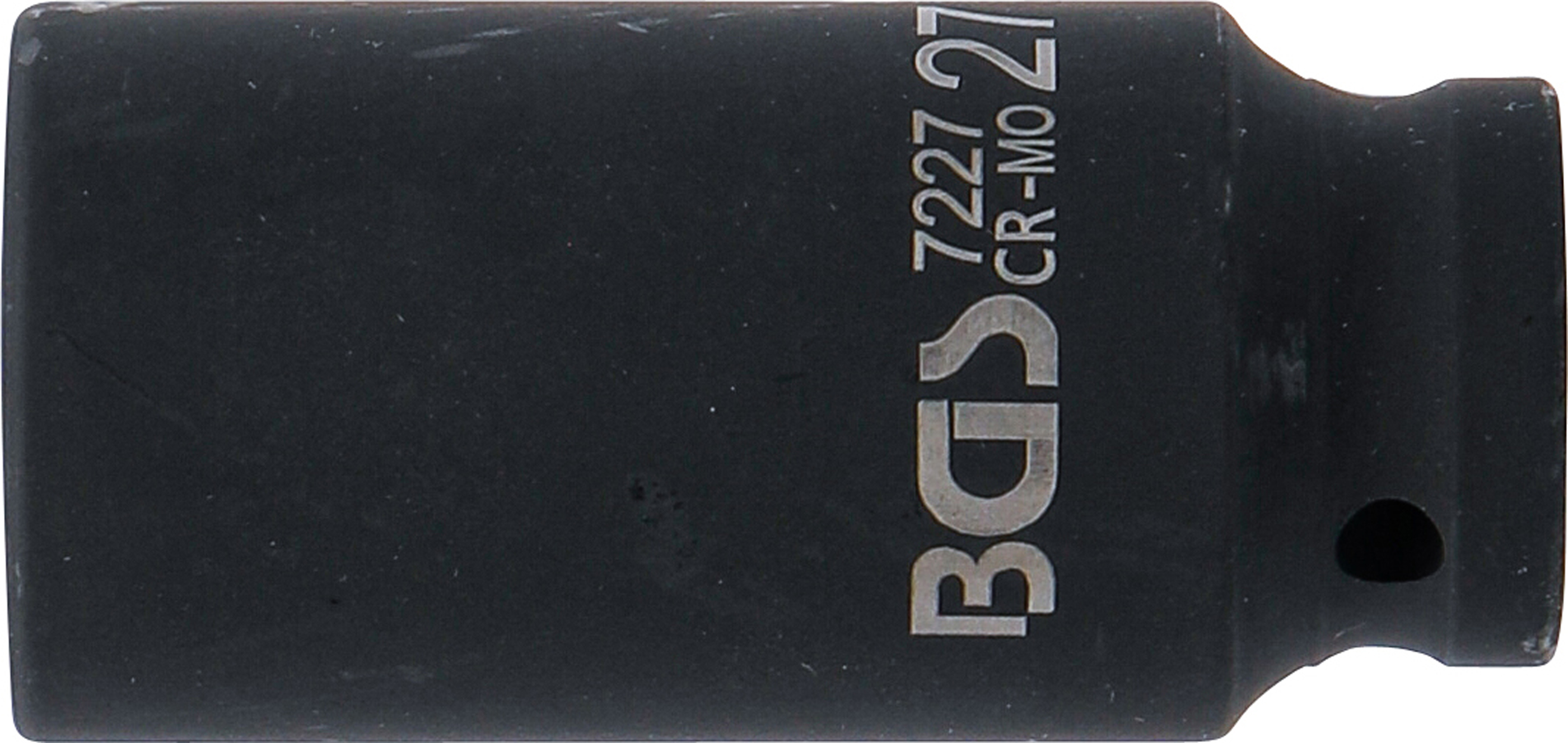 BGS Kraft-Steckschlüssel-Einsatz Sechskant, tief | Antrieb Innenvierkant 12,5 mm (1/2") | SW 27 mm