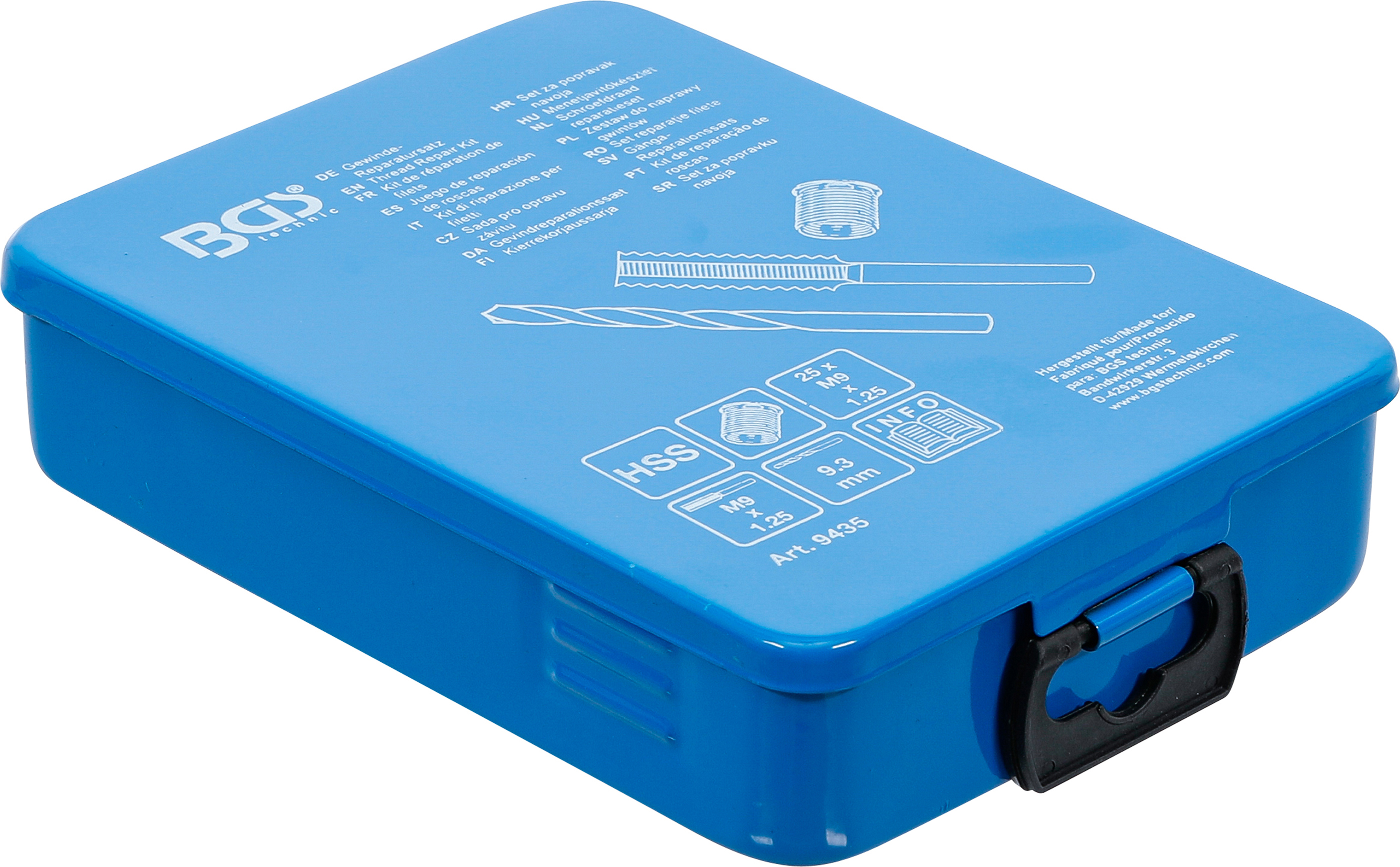 BGS Gewinde-Reparatursatz | M9 x 1.25 | 30-tlg.