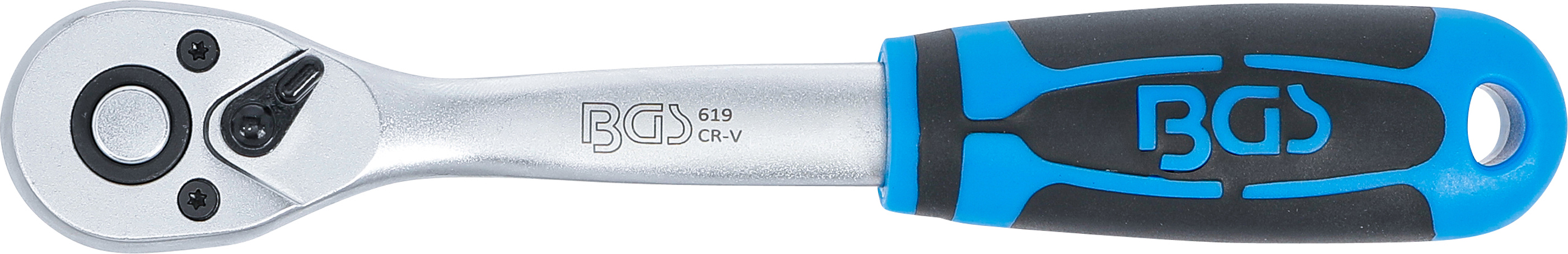 BGS Umschaltknarre | feinverzahnt | Abtrieb Außenvierkant 10 mm (3/8")