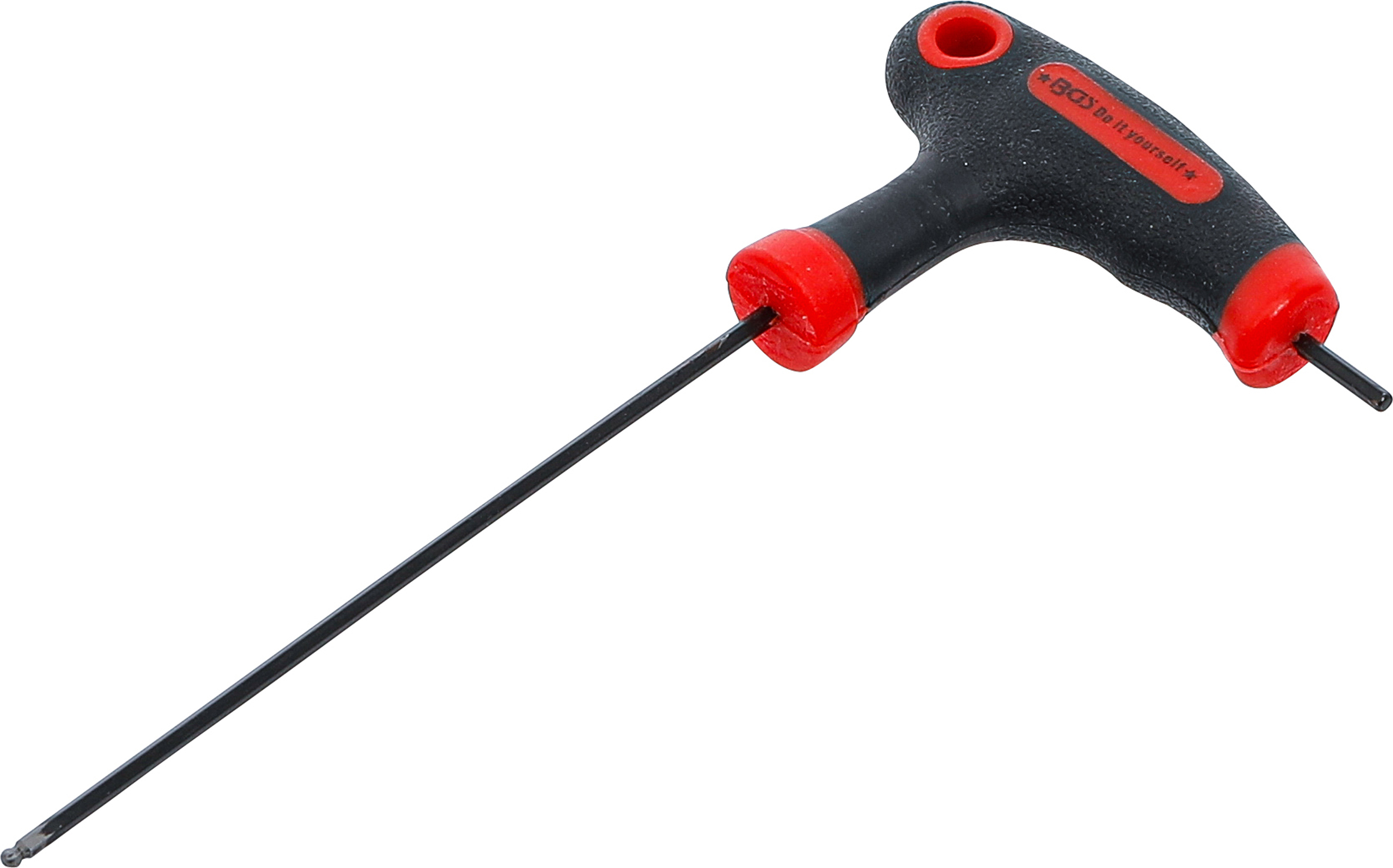 BGS Schraubendreher mit T-Griff und seitlicher Klinge | Innensechskant / Innensechskant mit Kugelkopf 2 mm