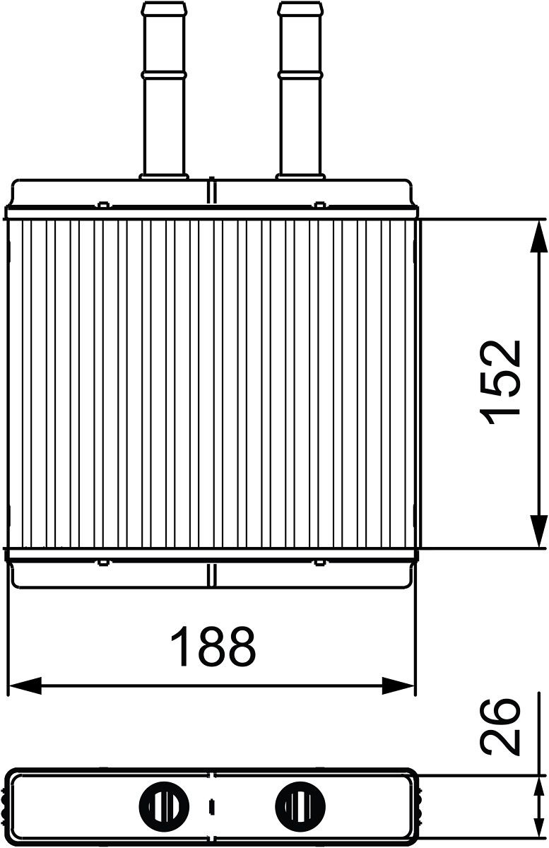Wärmetauscher, Innenraumheizung