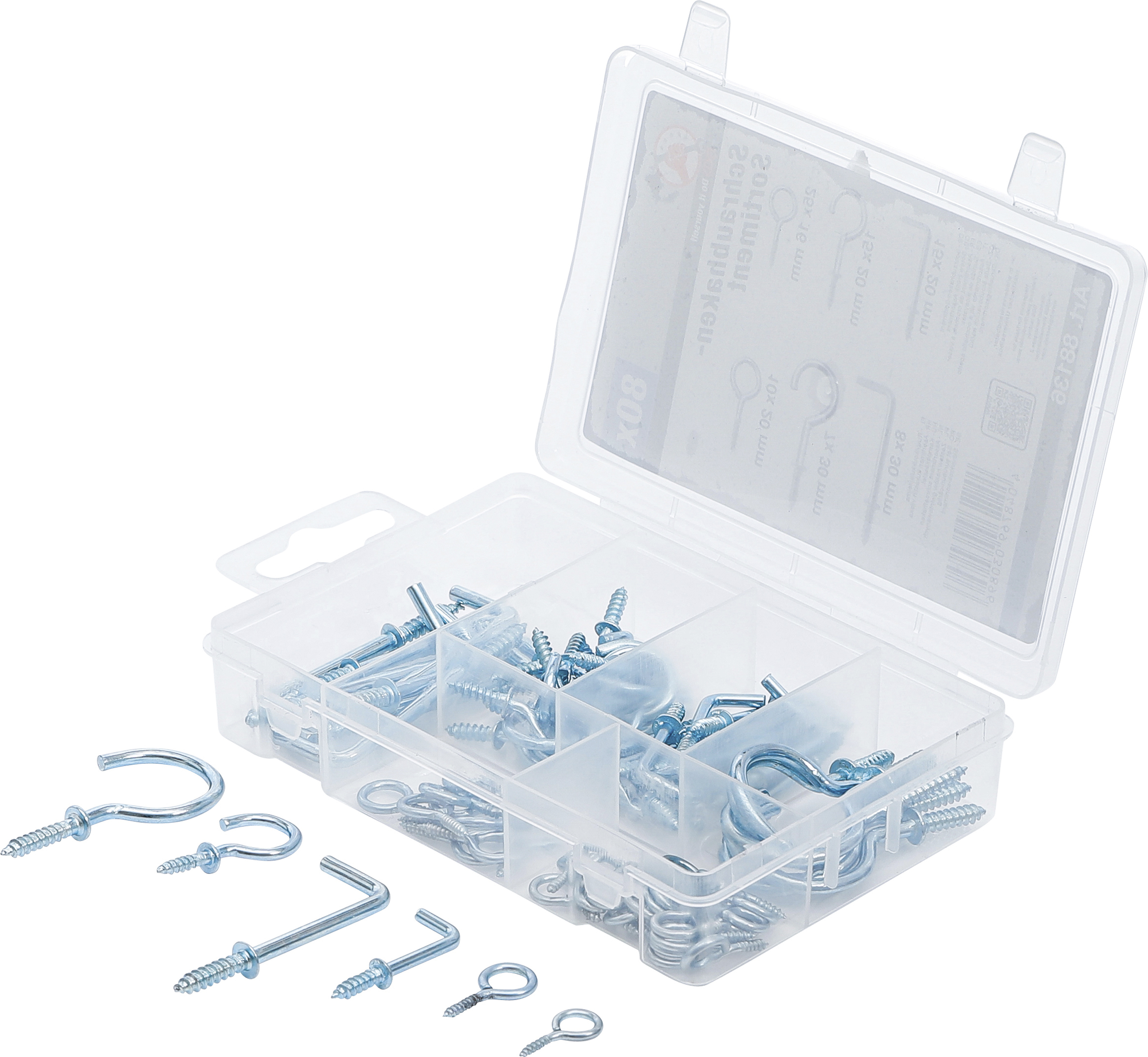 BGS Schraubhaken-Sortiment | 80-tlg.