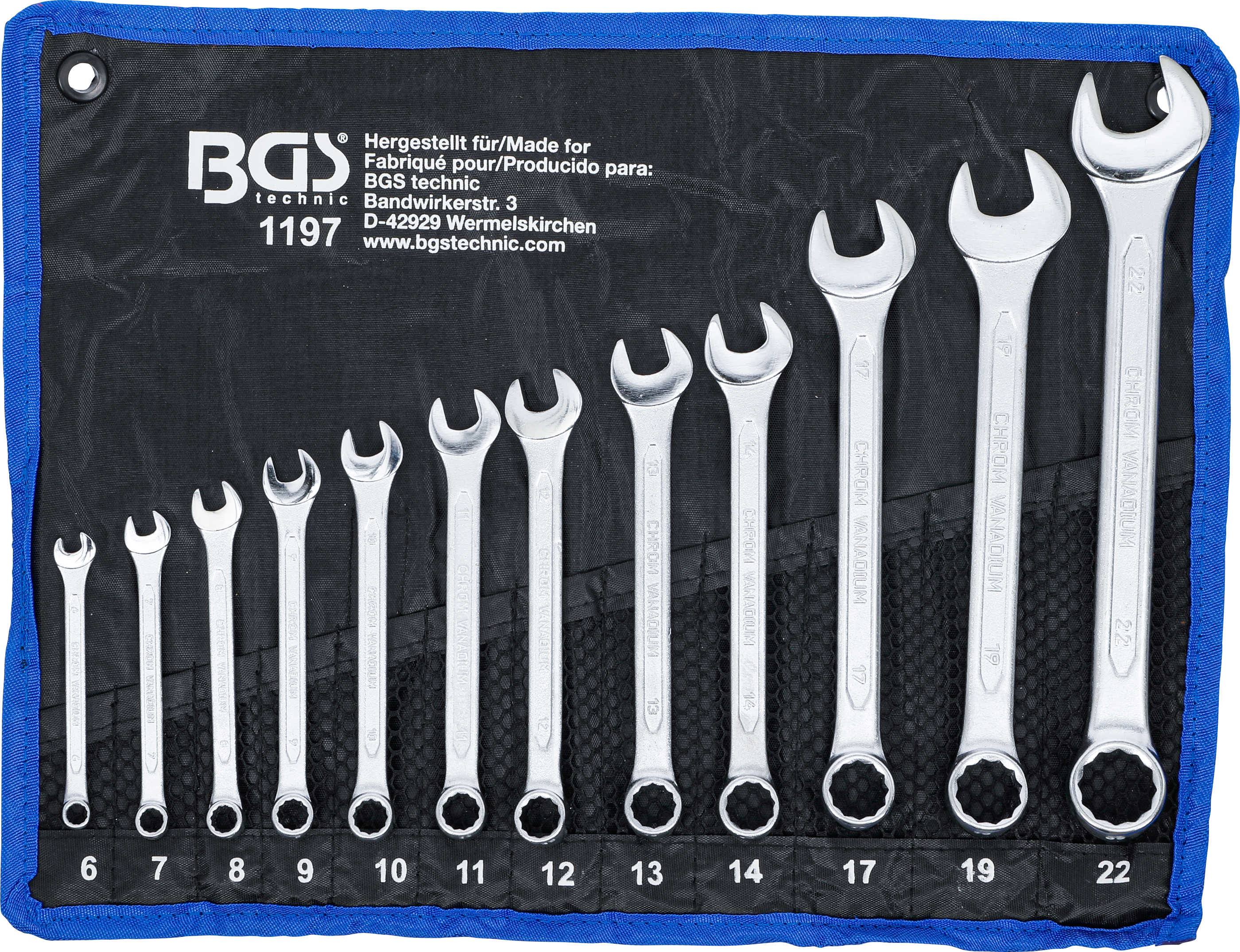 BGS Maul-Ringschlüssel-Satz | SW 6 - 22 mm | 12-tlg.