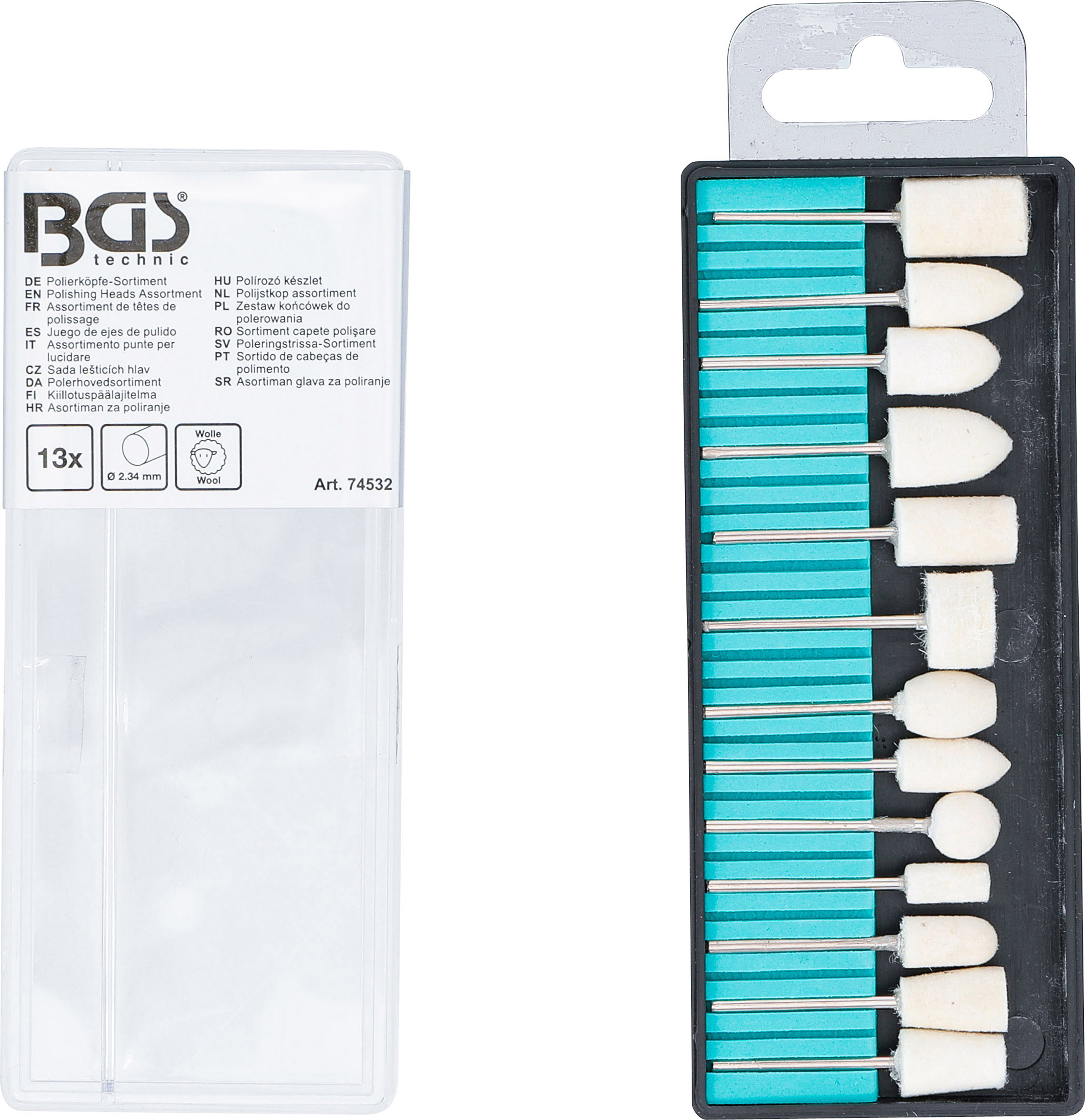 BGS Polierköpfe-Sortiment | 13-tlg.