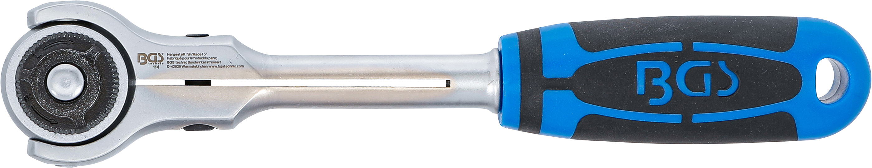 BGS Umschaltknarre mit Kugelkopf | Abtrieb Außenvierkant 12,5 mm (1/2")