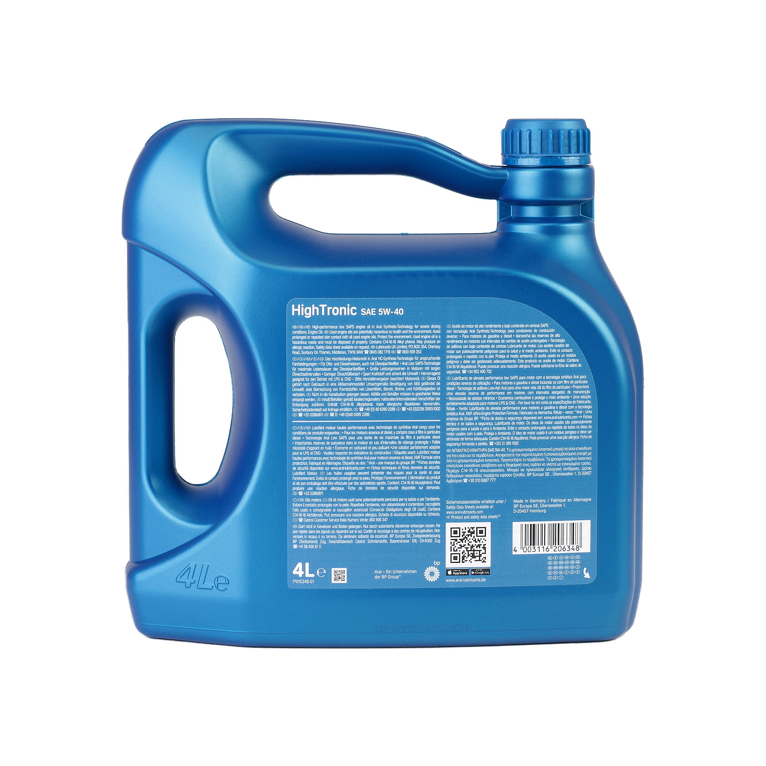 5W-40 Aral High Tronic Motoröl 4 Liter
