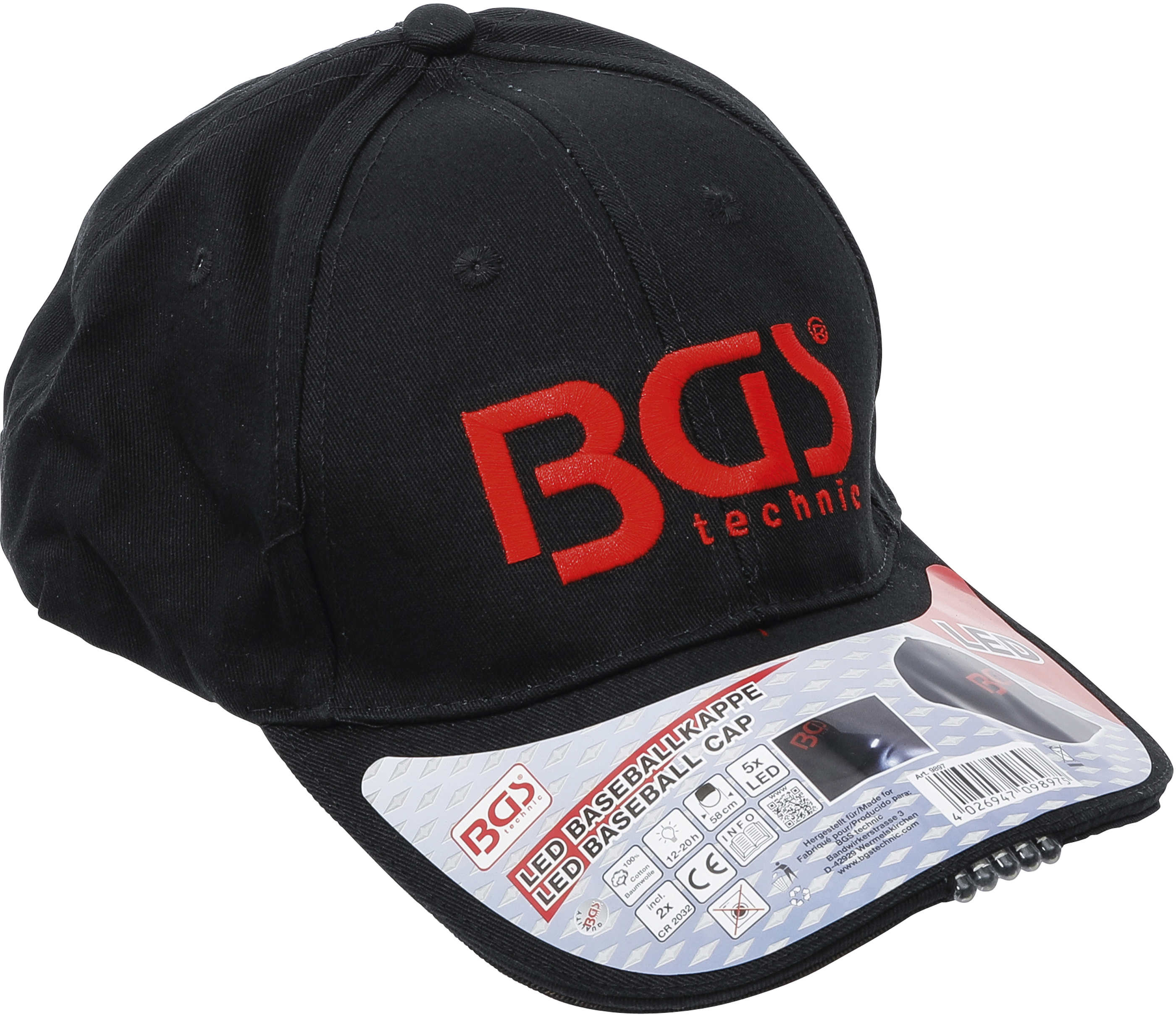 BGS BGS Baseballkappe | mit LED-Leuchte