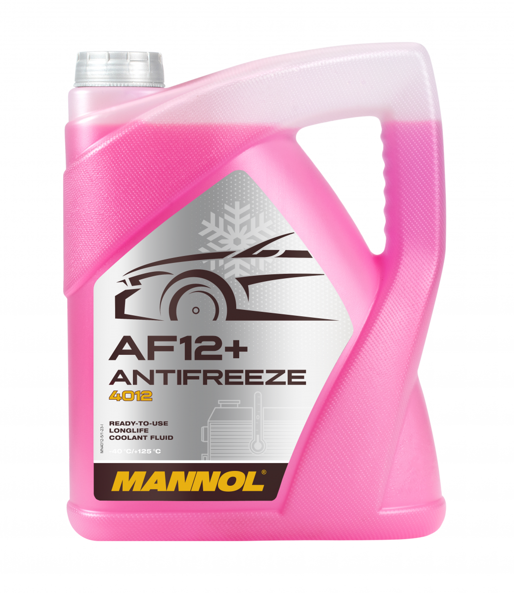 Mannol 4012 Kühlerfrostschutz Antifreeze AF12+ Longlife -40 Fertigmischung 5 Liter