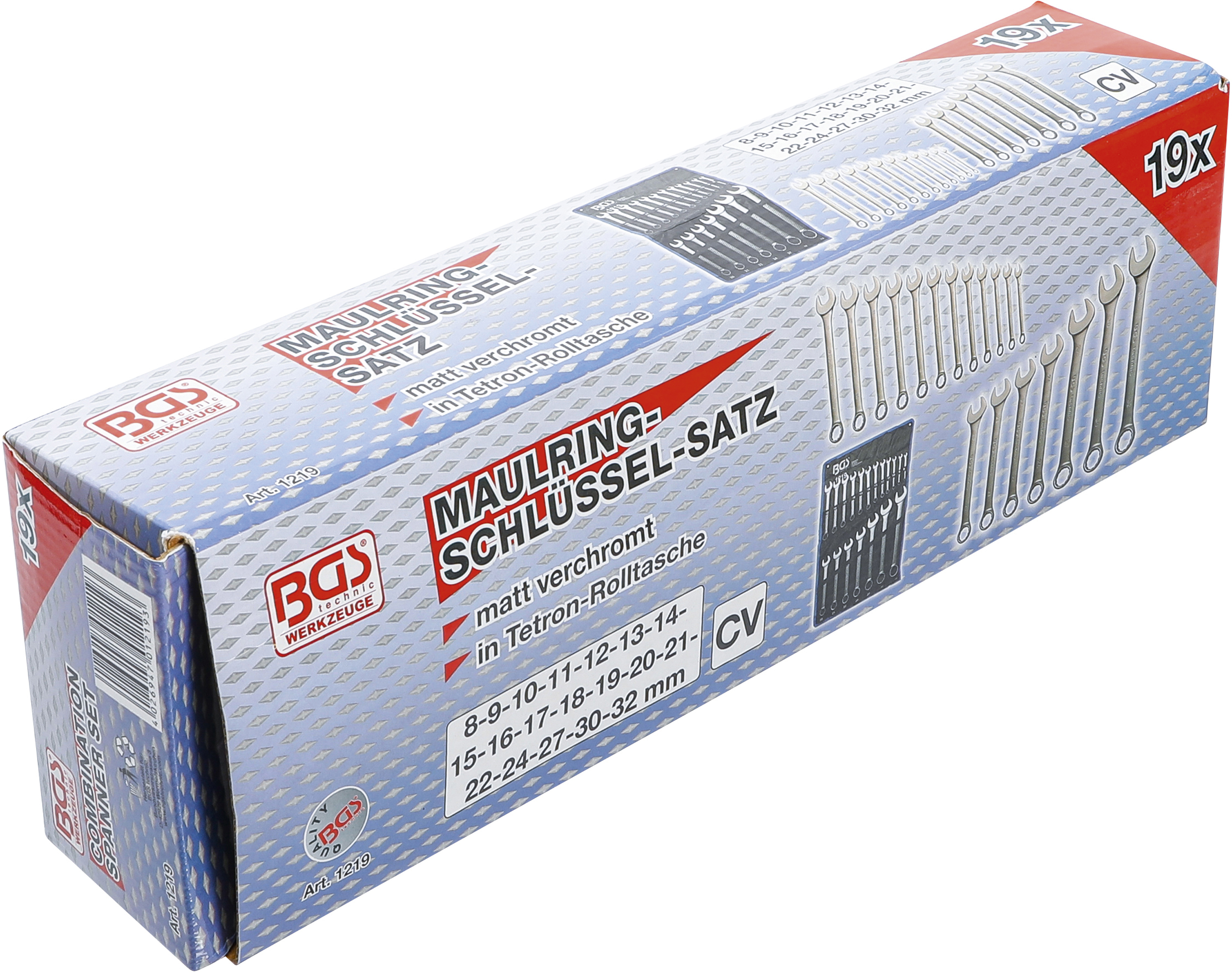 BGS Maul-Ringschlüssel-Satz | SW 8 - 32 mm | 19-tlg.