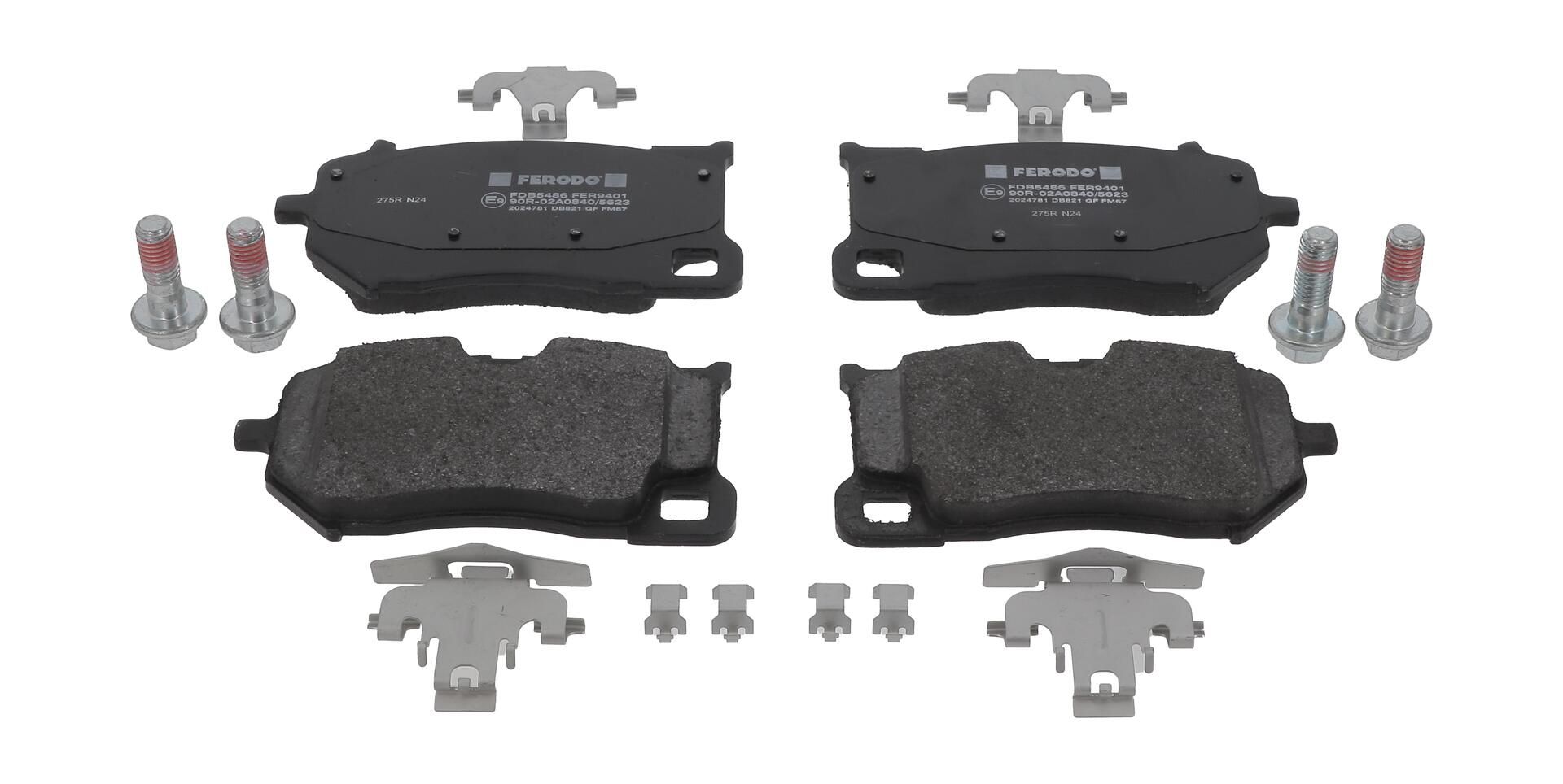 Bremsbelagsatz, Scheibenbremse