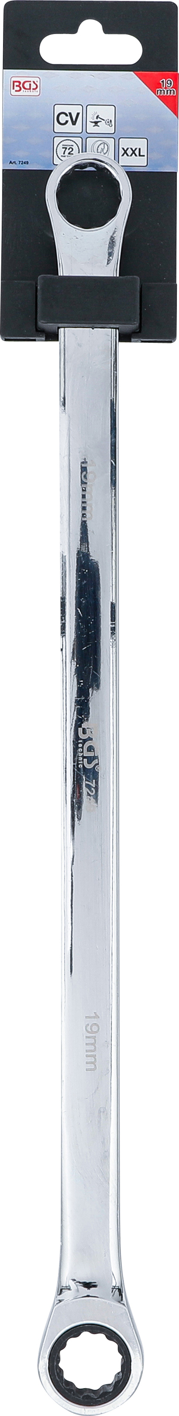 BGS Ratschenring- und Ringschlüssel | extra lang | SW 19 mm
