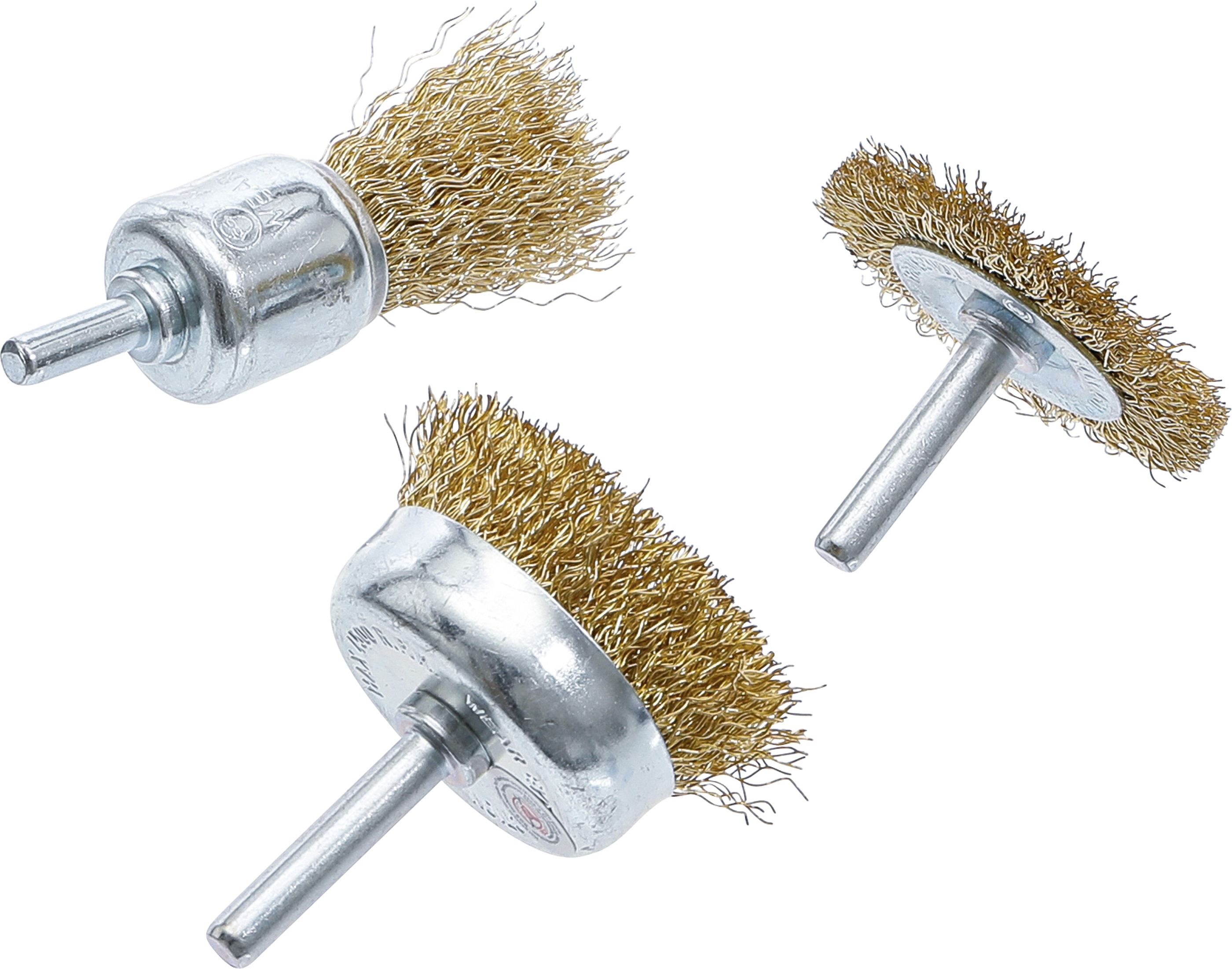 BGS Stahldraht-Bürsten-Satz | Ø 25 - 50 mm | 3-tlg.