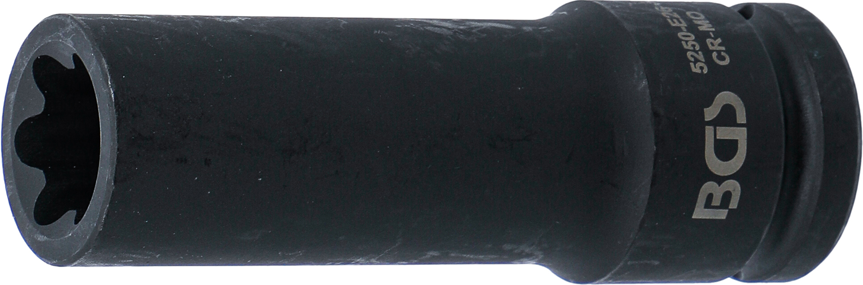 BGS Kraft-Steckschlüssel-Einsatz E-Profil, tief | Antrieb Innenvierkant 20 mm (3/4") | SW E26