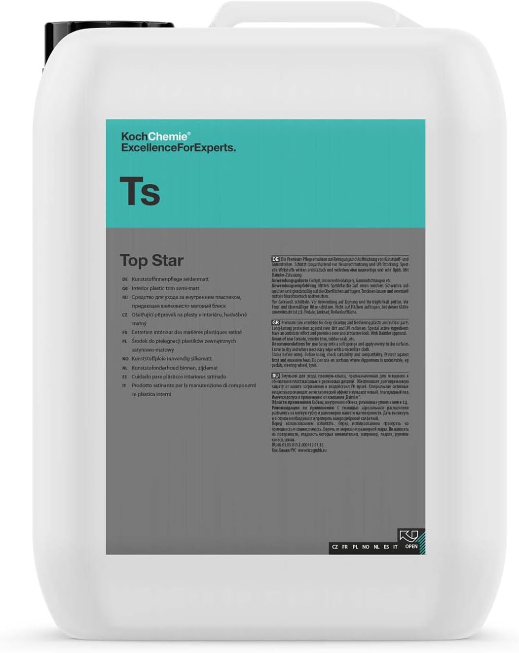 Koch Chemie Top Star Kunststoffinnenpflege seidenmatt 10 Liter