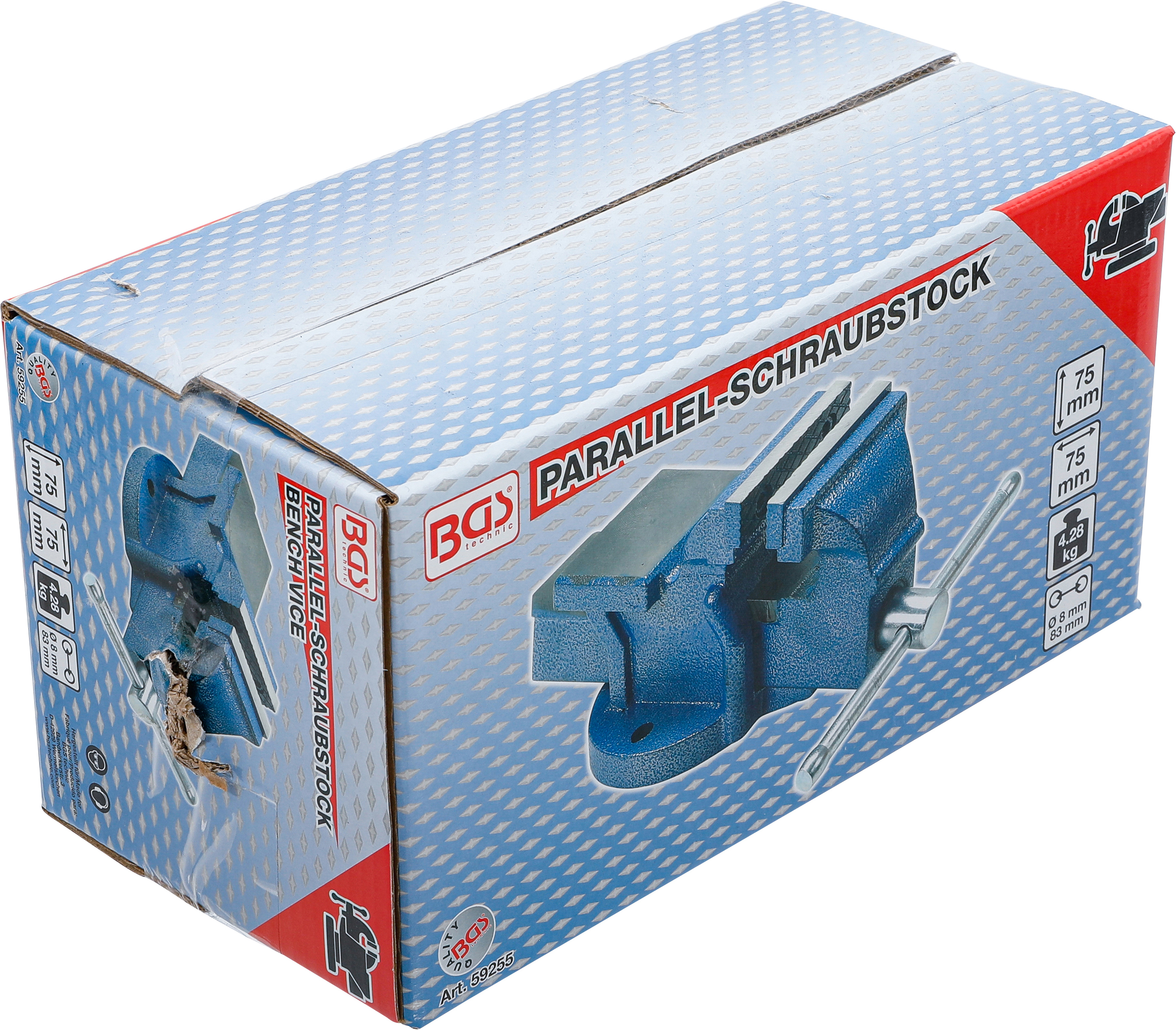 BGS Parallel-Schraubstock | 75 mm Spannbacken BGS Parallel-Schraubstock | 75 mm Spannbacken