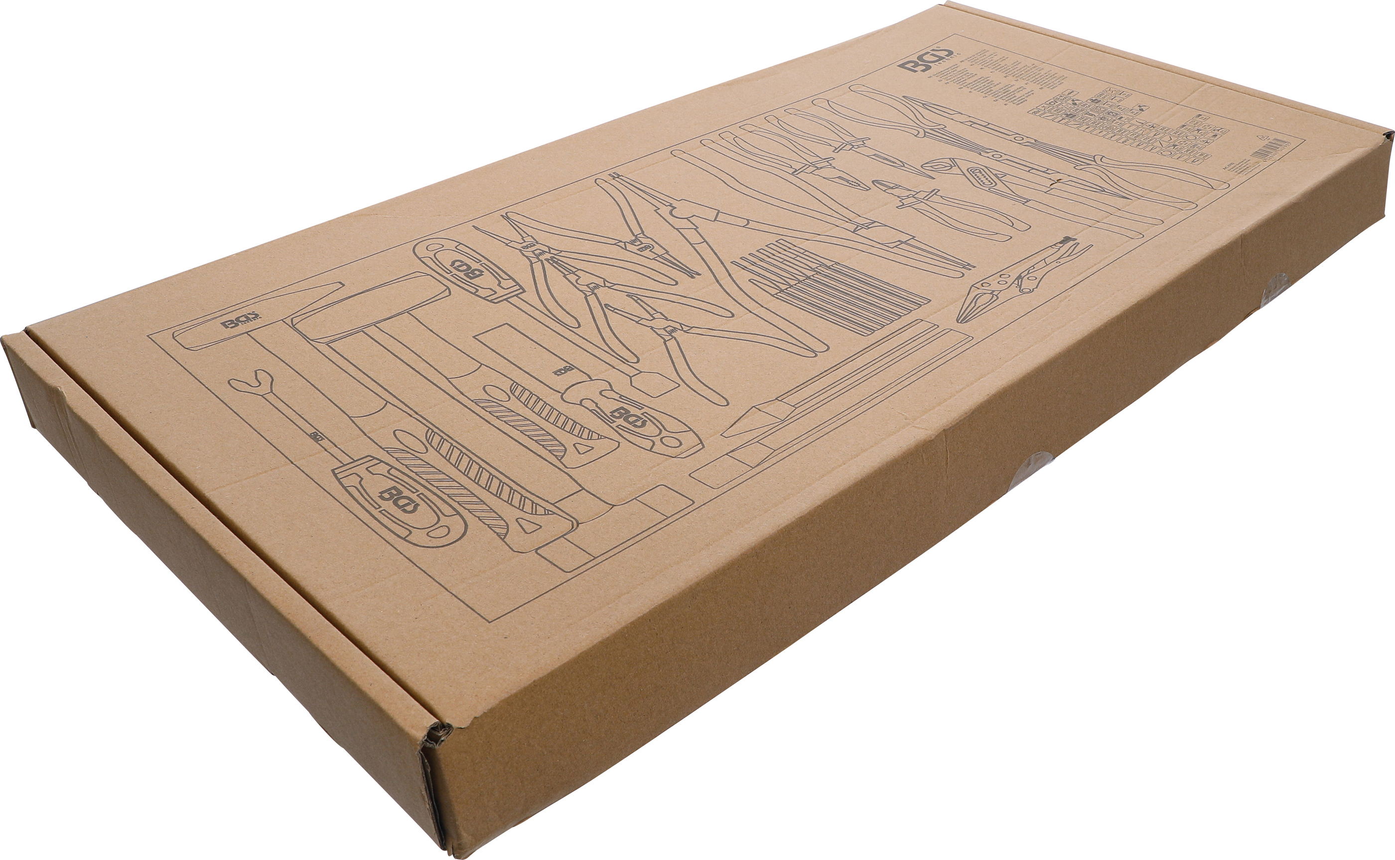 BGS Werkstattwageneinlage XL: Hammer-, Zangen- und Meißel-Satz | 28-tlg.