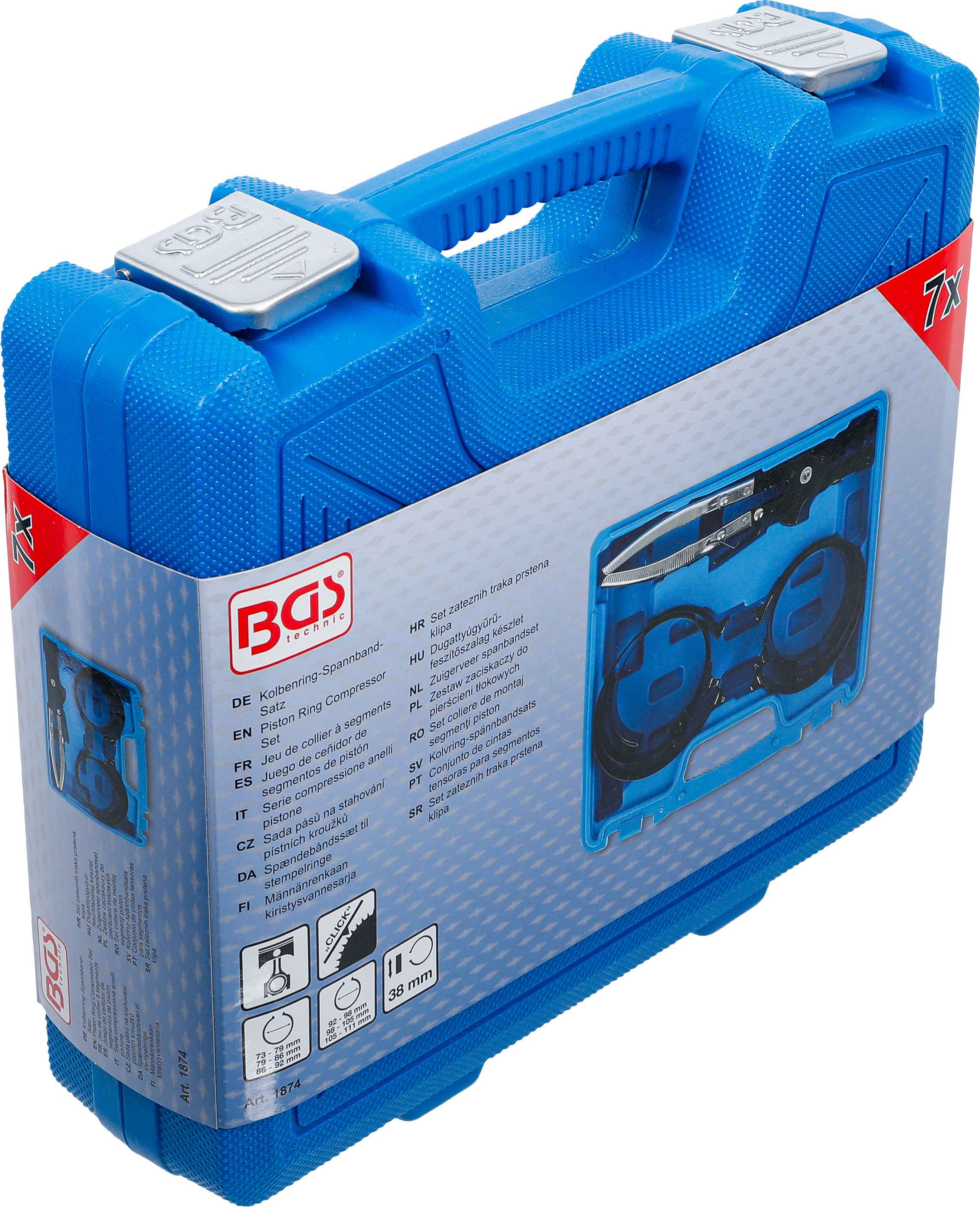 BGS Kolbenring-Spannband-Satz | 7-tlg.