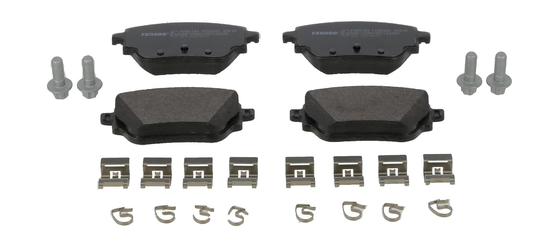 Bremsbelagsatz, Scheibenbremse