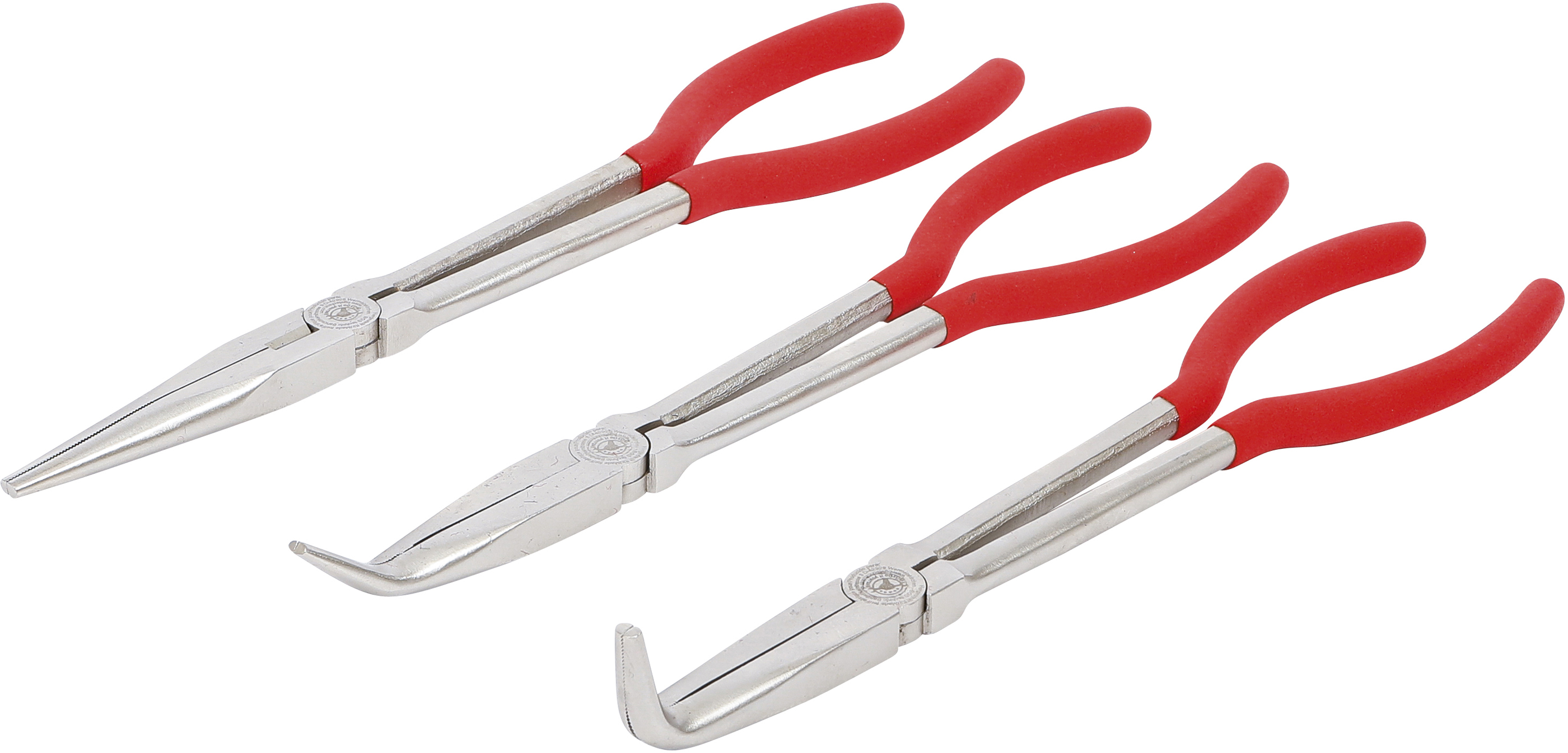 BGS Telefonzangen-Satz | gerade / gebogen | 260 - 285 mm | 3-tlg.