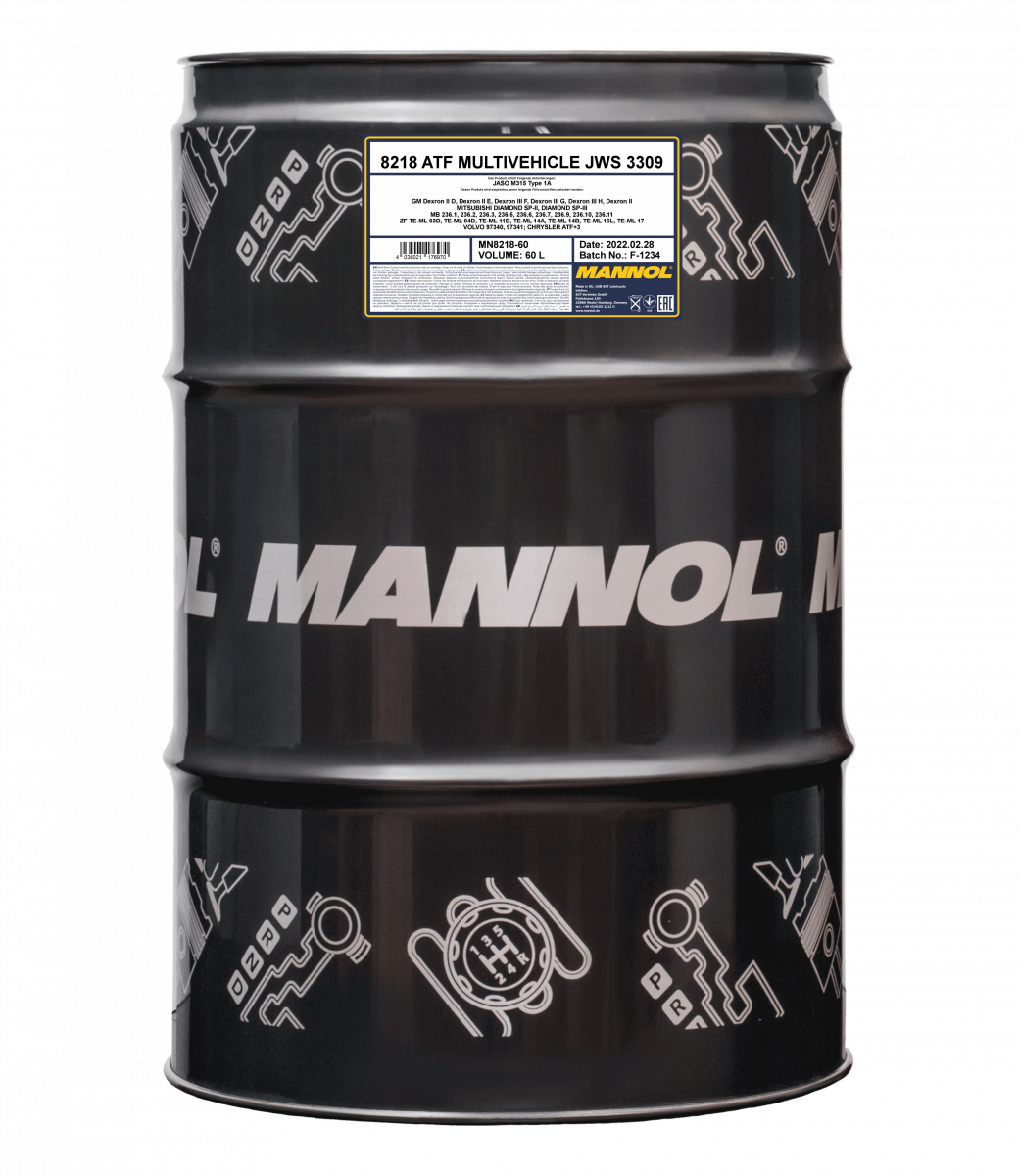 Mannol ATF 8218 O.E.M. Multivehicle JWS 3309 Automatikgetriebeöl 60 Liter