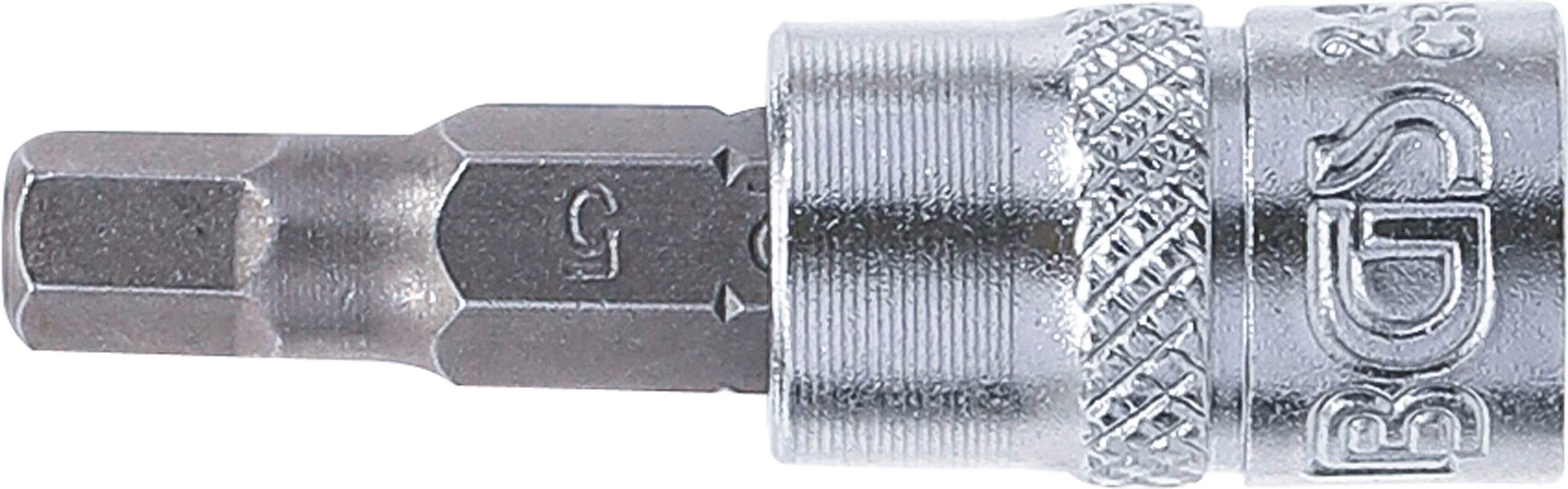 BGS Bit-Einsatz | Antrieb Innenvierkant 6,3 mm (1/4") | Innensechskant 5 mm