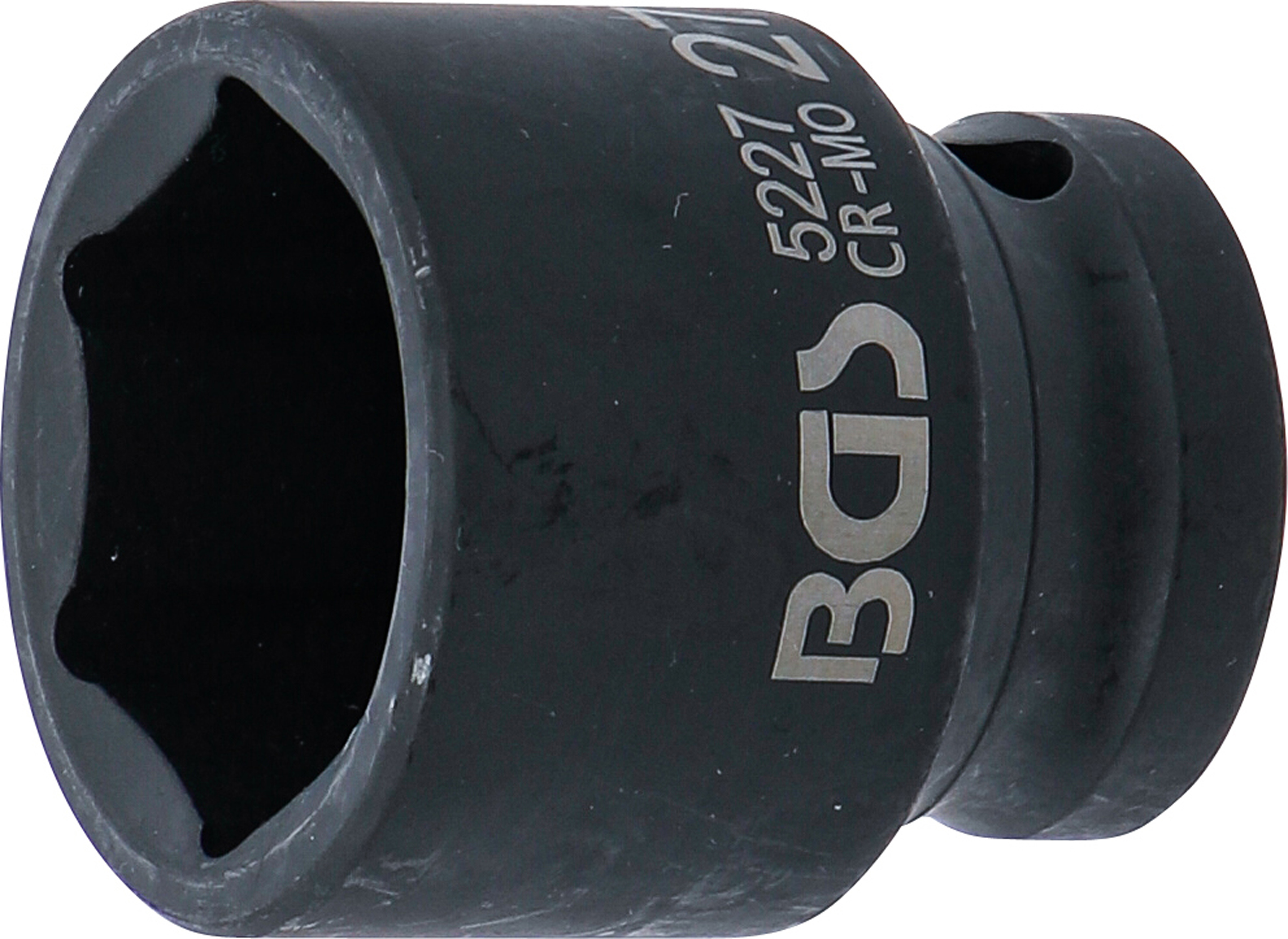 BGS Kraft-Steckschlüssel-Einsatz Sechskant | Antrieb Innenvierkant 12,5 mm (1/2") | SW 27 mm