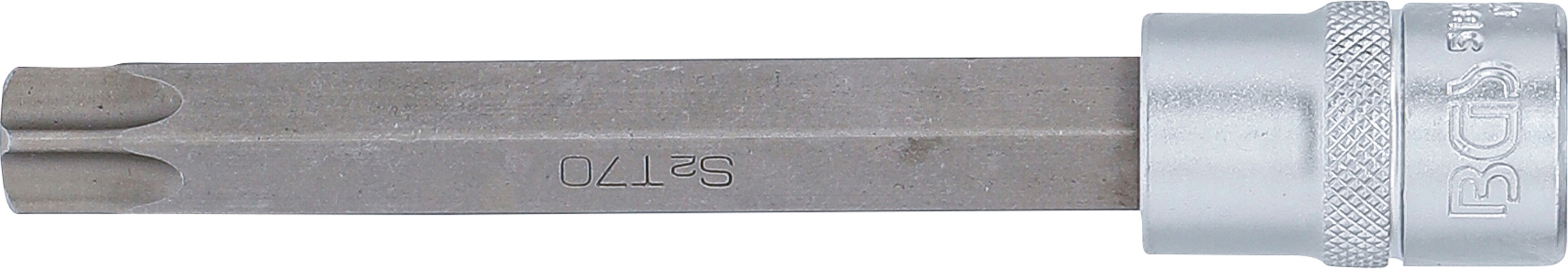 BGS Bit-Einsatz | Länge 140 mm | Antrieb Innenvierkant 12,5 mm (1/2") | T-Profil (für Torx) T70