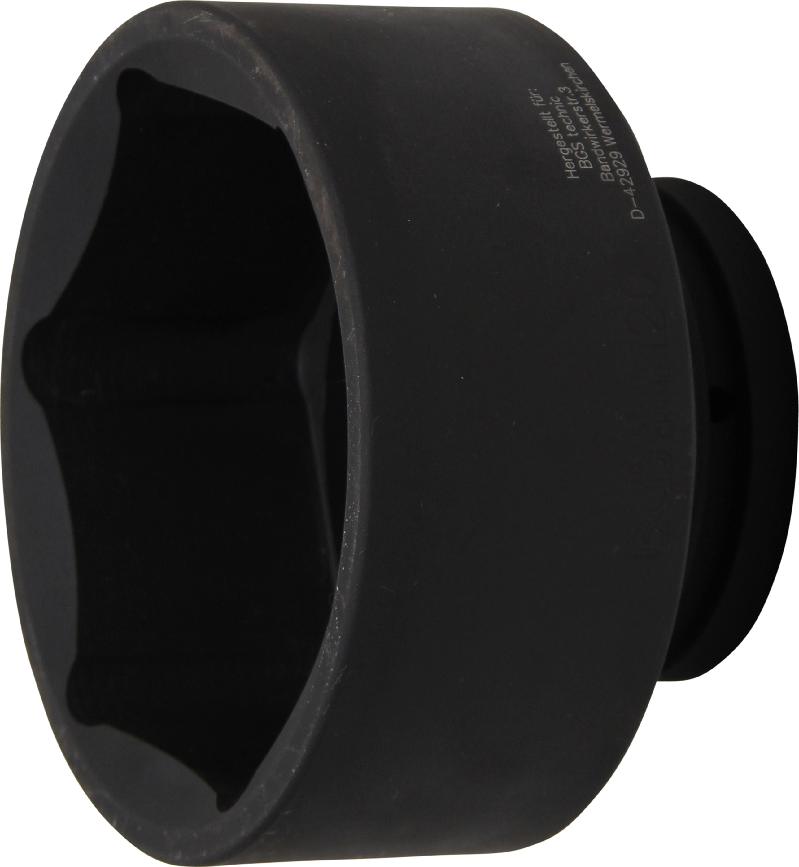 BGS Kraft-Steckschlüssel-Einsatz Sechskant | Antrieb Innenvierkant 25 mm (1") | SW 120 mm