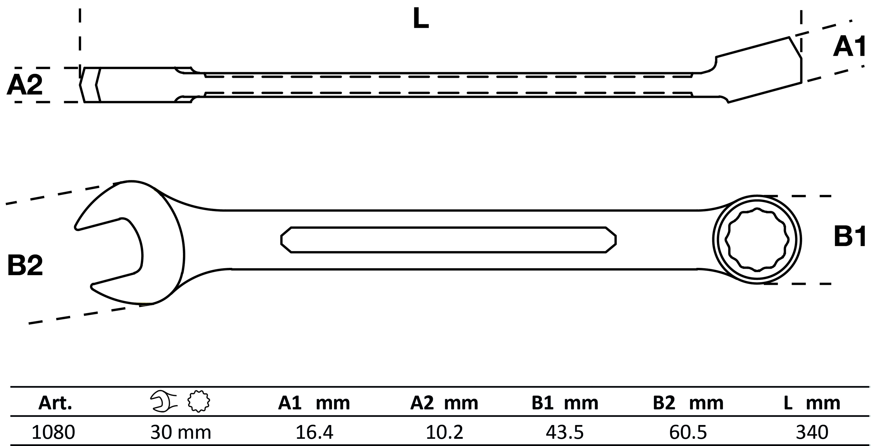 BGS Maul-Ringschlüssel | SW 30 mm