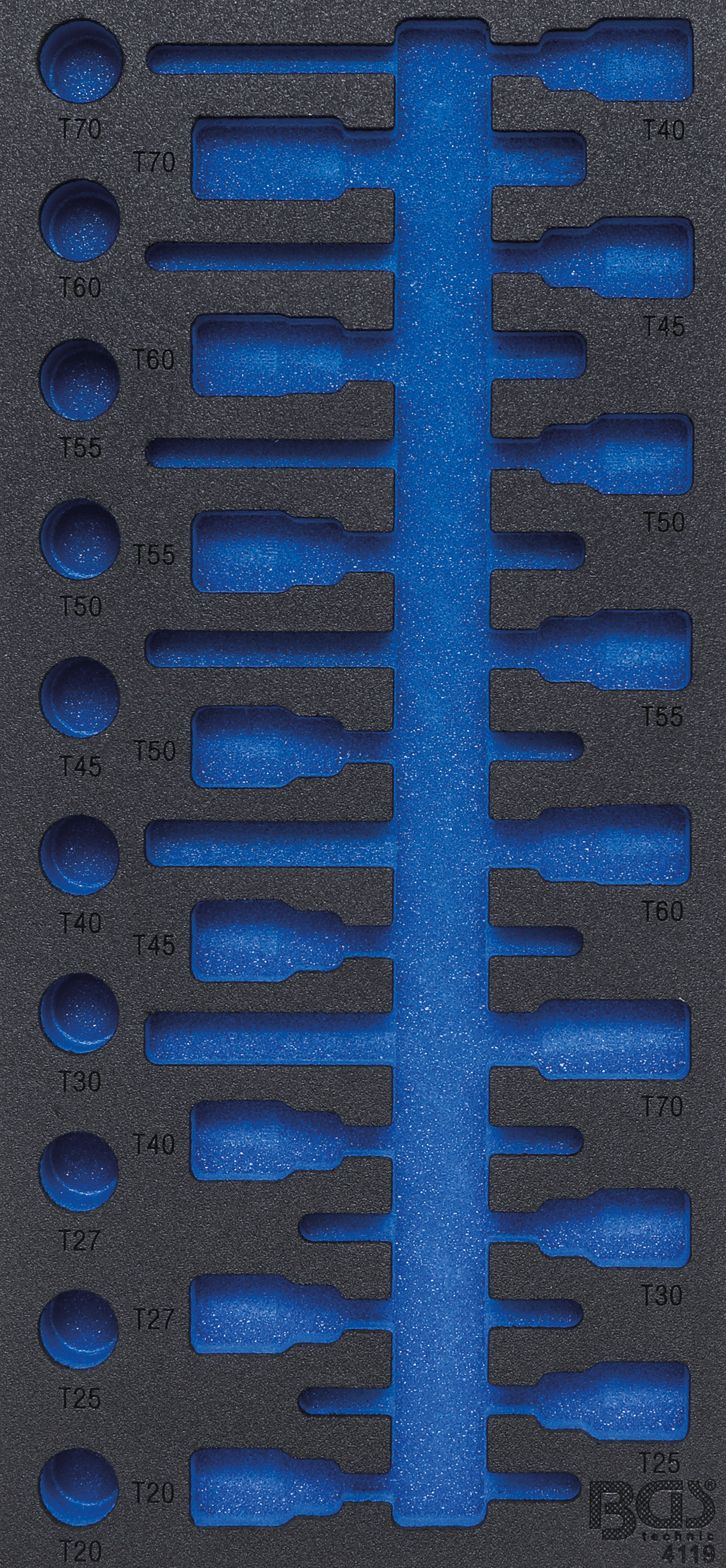 BGS Werkstattwageneinlage 1/3 | leer | für Art. 4119