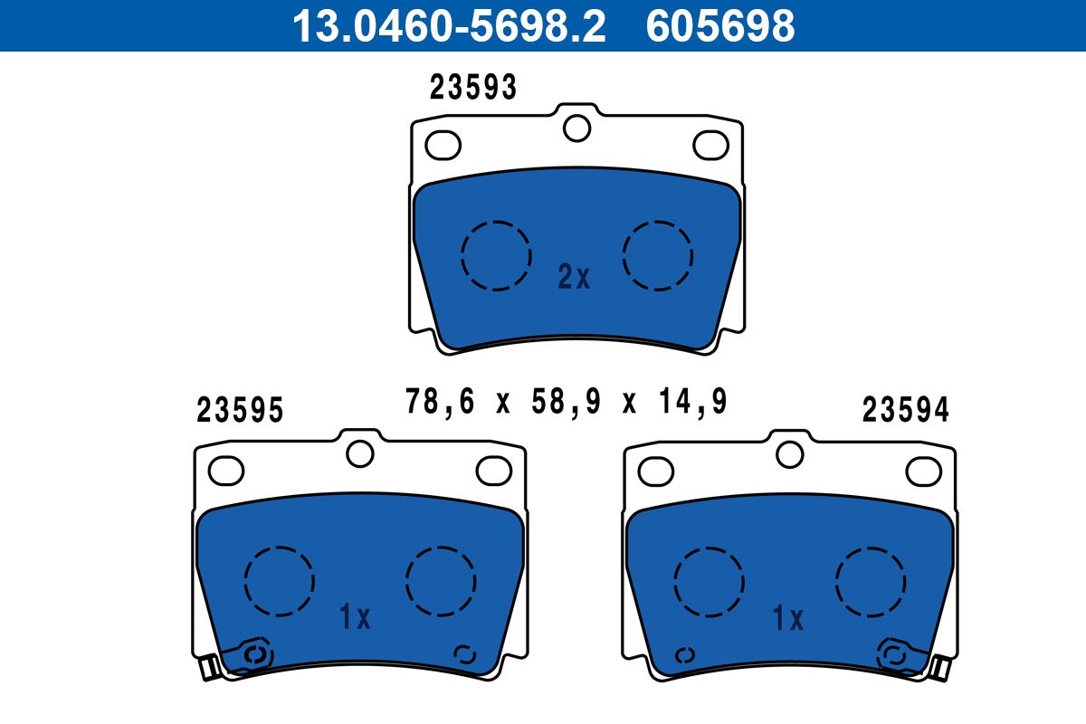 Bremsbelagsatz, Scheibenbremse