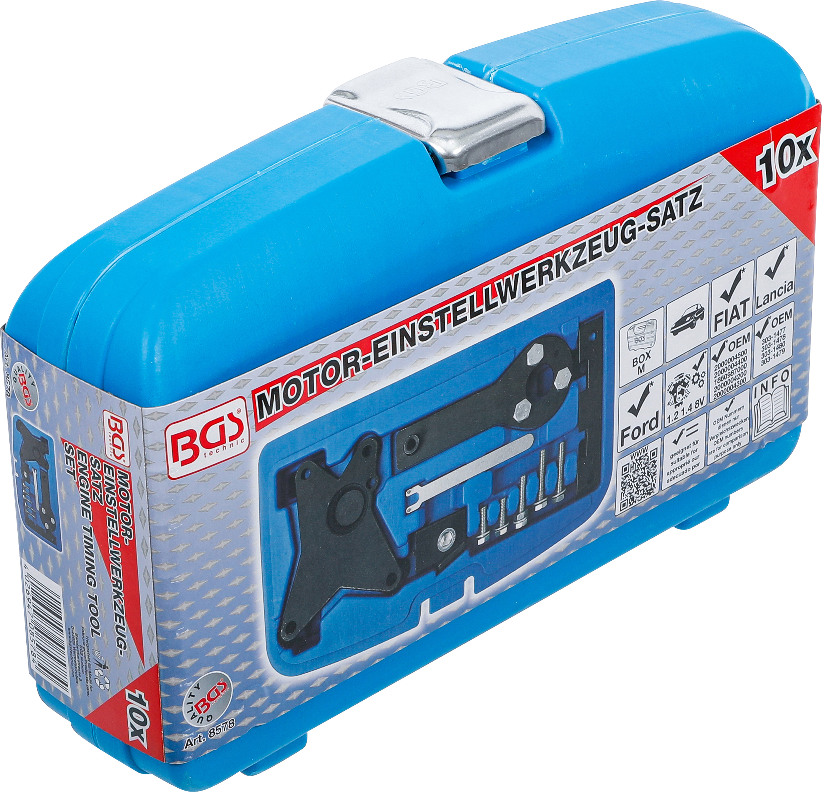 BGS Motor-Einstellwerkzeug-Satz | für Fiat, Ford, Lancia 1.2, 1.4 8V
