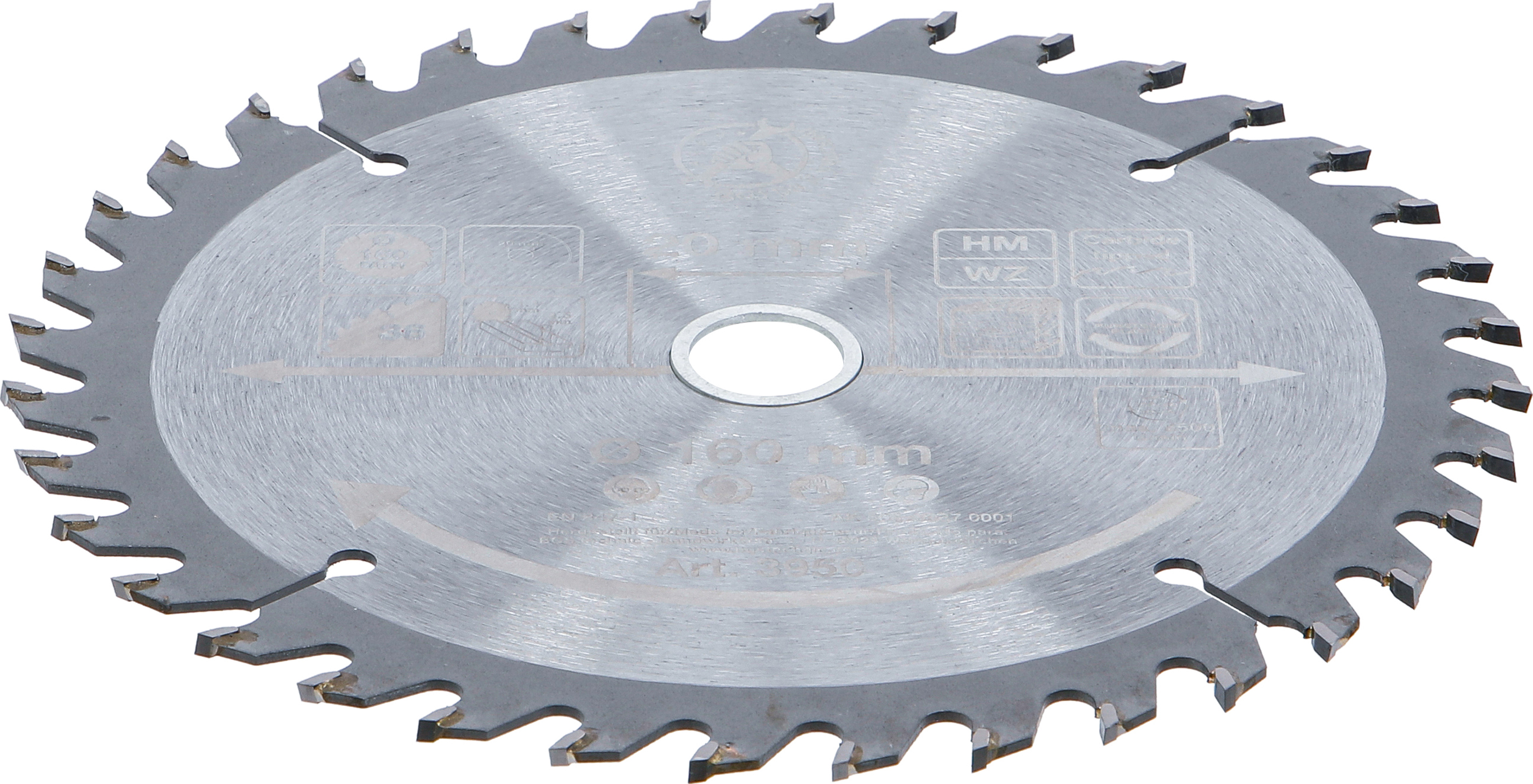 BGS Hartmetall-Kreissägeblatt | Ø 160 x 20 x 2,4 mm | 36 Zähne